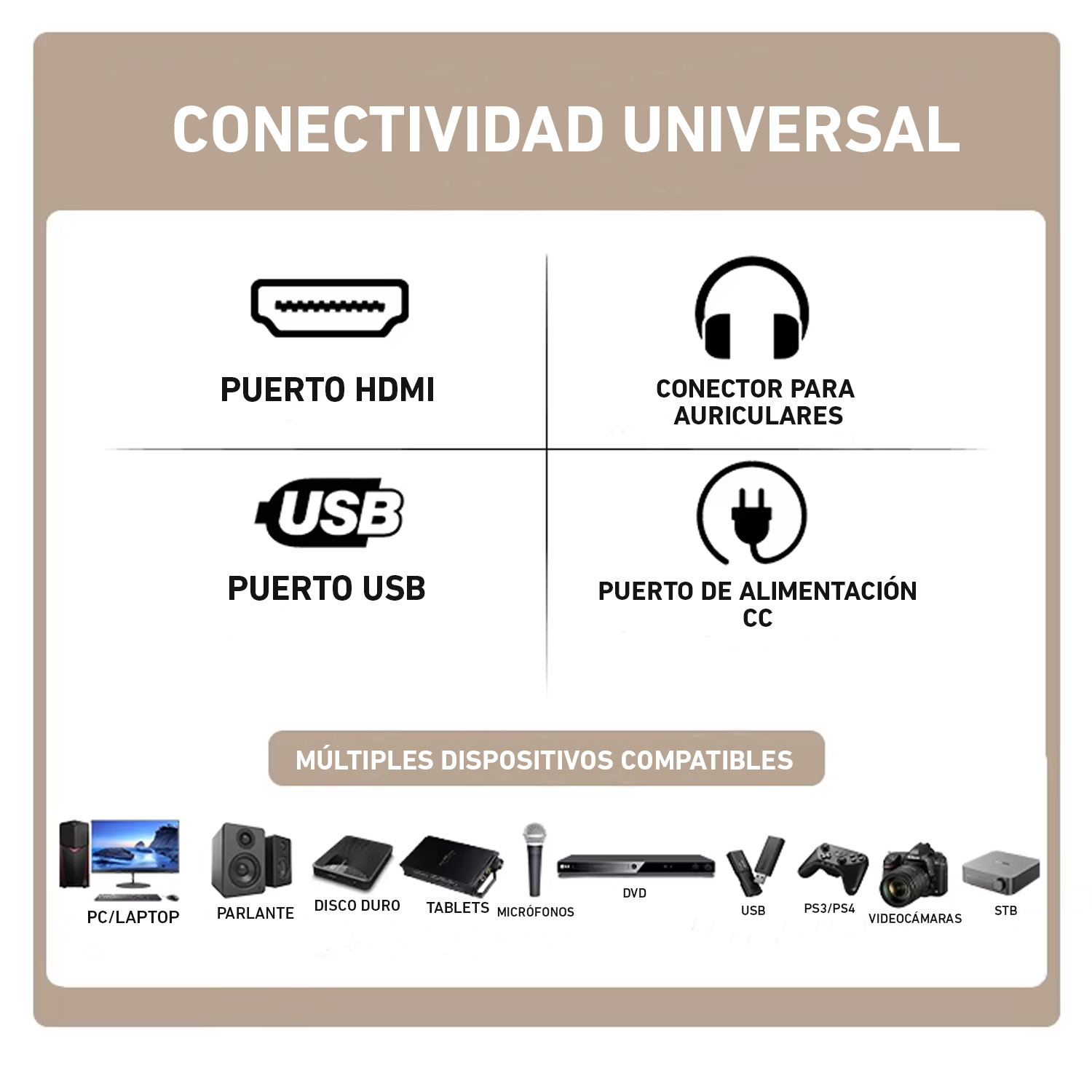 PROYECTOR Y8S LED MULTIMEDIA 4K WIFI HDMI ANDROID - 3