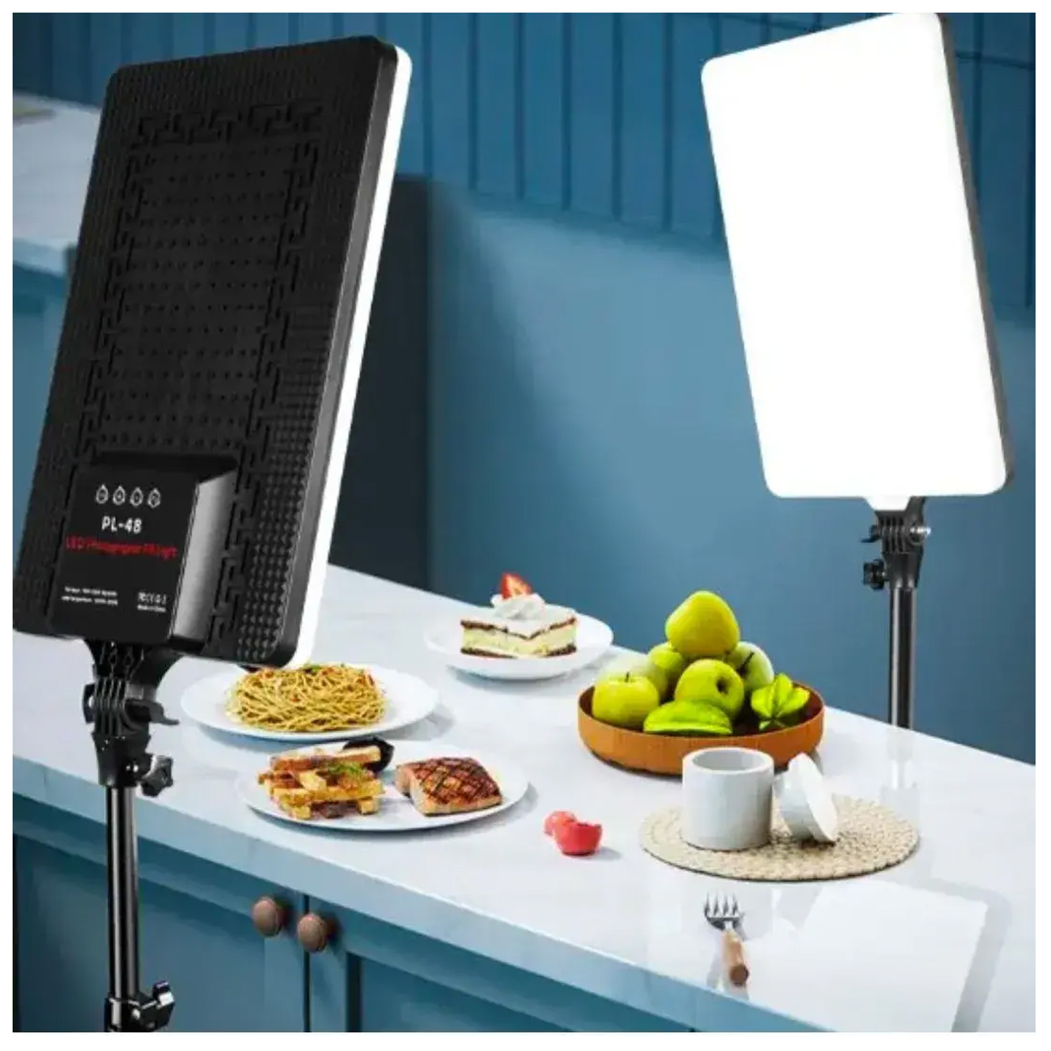 PANEL DE LUZ 45 CM FOTOGRAFÍA PROFESIONAL CON LUZ CÁLIDA Y FRÍA PL-48 - 10