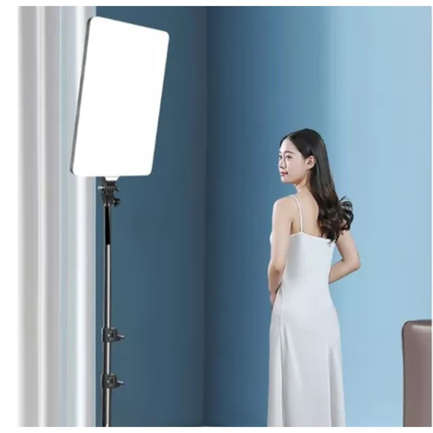 PANEL DE LUZ 45 CM FOTOGRAFÍA PROFESIONAL CON LUZ CÁLIDA Y FRÍA PL-48 - 2