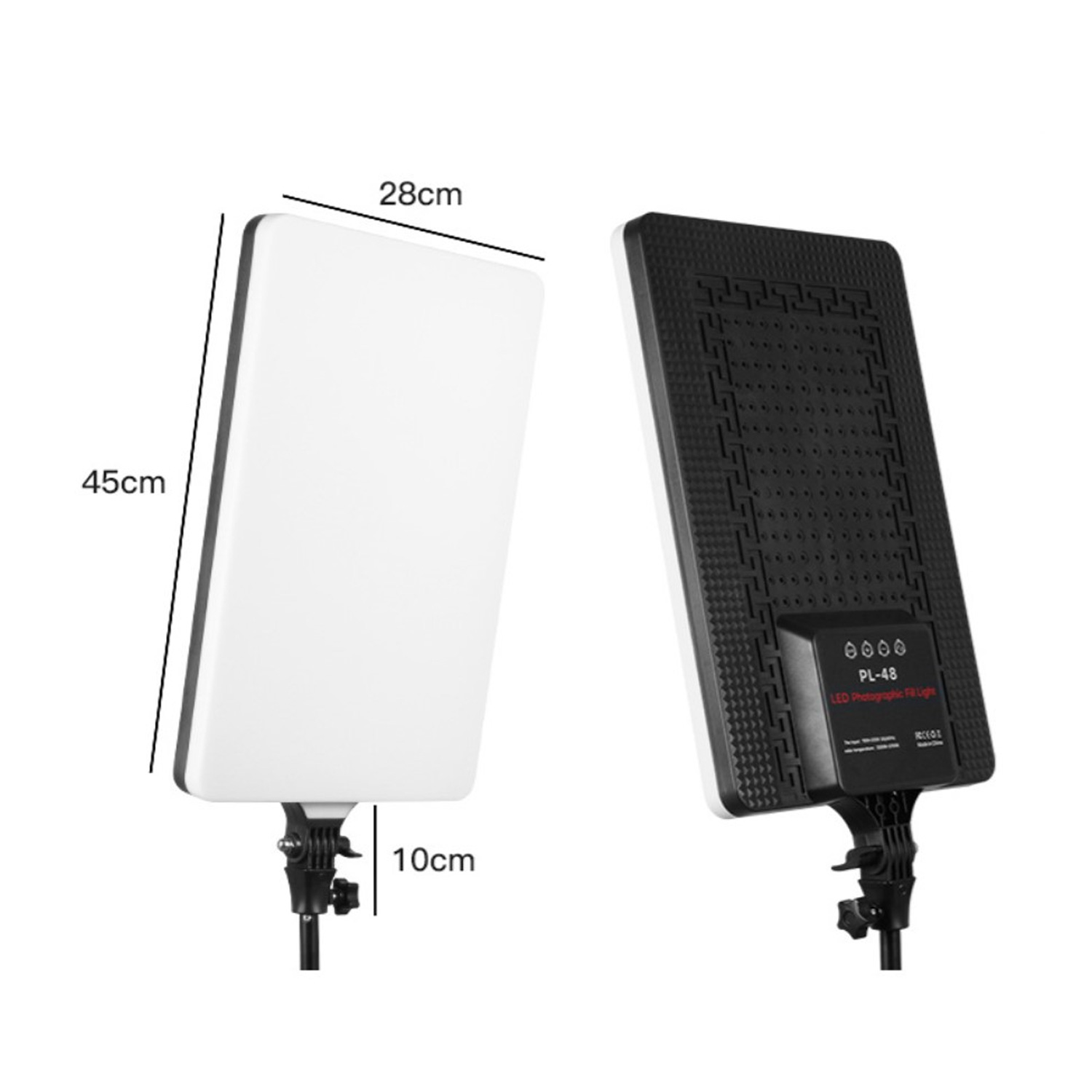 PANEL DE LUZ 45 CM FOTOGRAFÍA PROFESIONAL CON LUZ CÁLIDA Y FRÍA PL-48 - 9