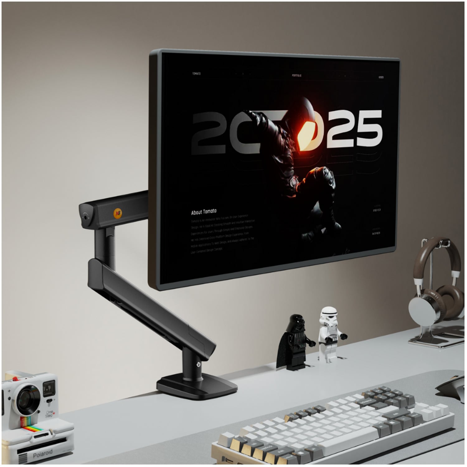 BRAZO SOPORTE RACK GIRATORIO DE MONITOR 17' 32' NORTH BAYOU D2 - 2