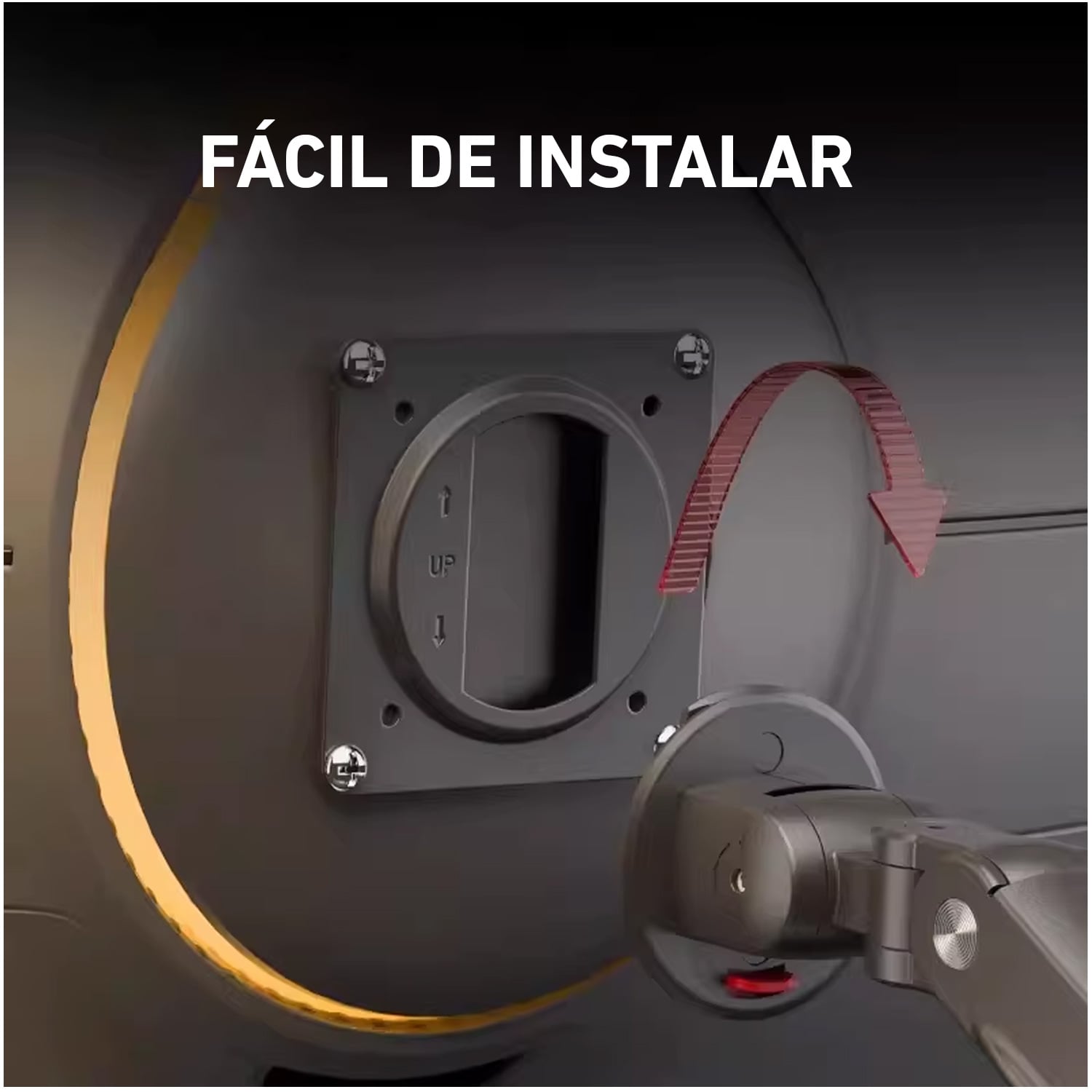 BRAZO SOPORTE RACK GIRATORIO DE MONITOR 17' 32' NORTH BAYOU D2 - 4