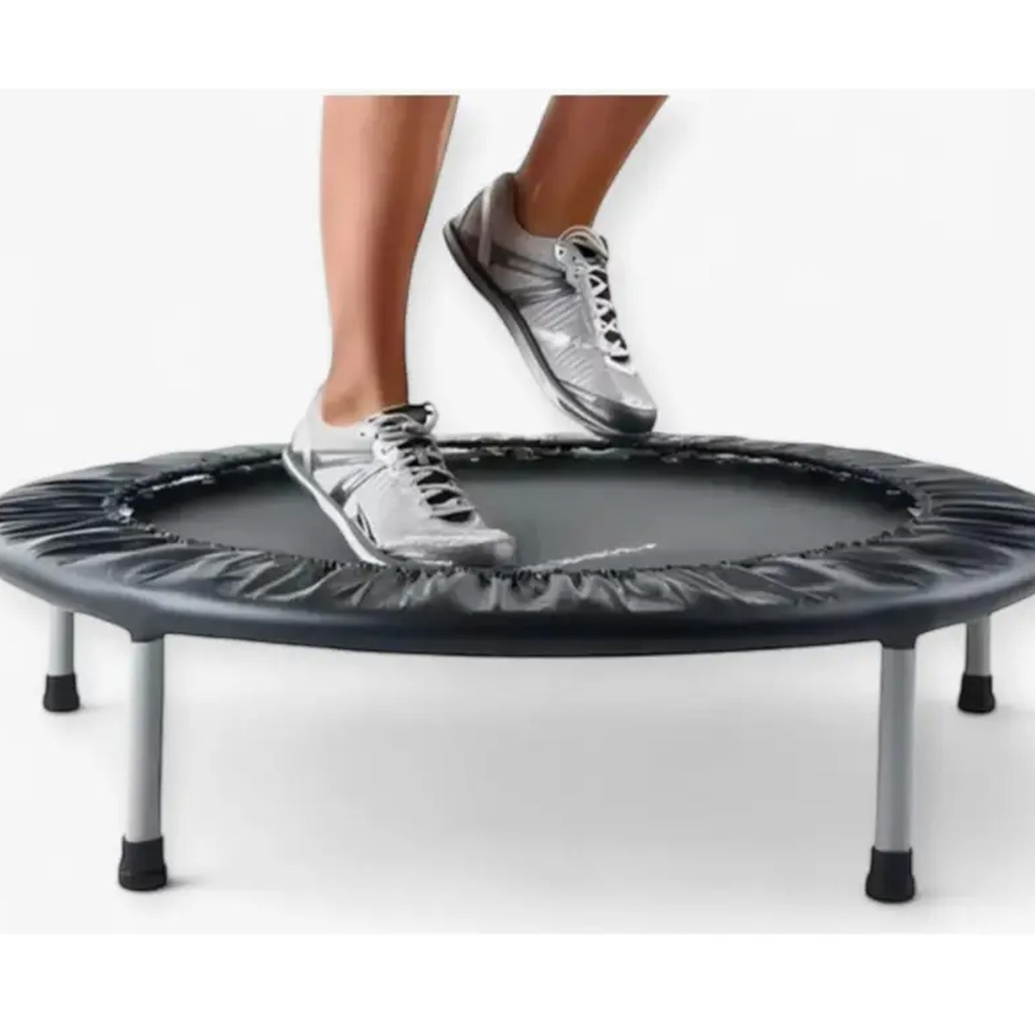 TRAMPOLÍN SALTARÍN ENTRENAMIENTO FITNESS ACERO PLEGABLE 100CM EB01 - 2