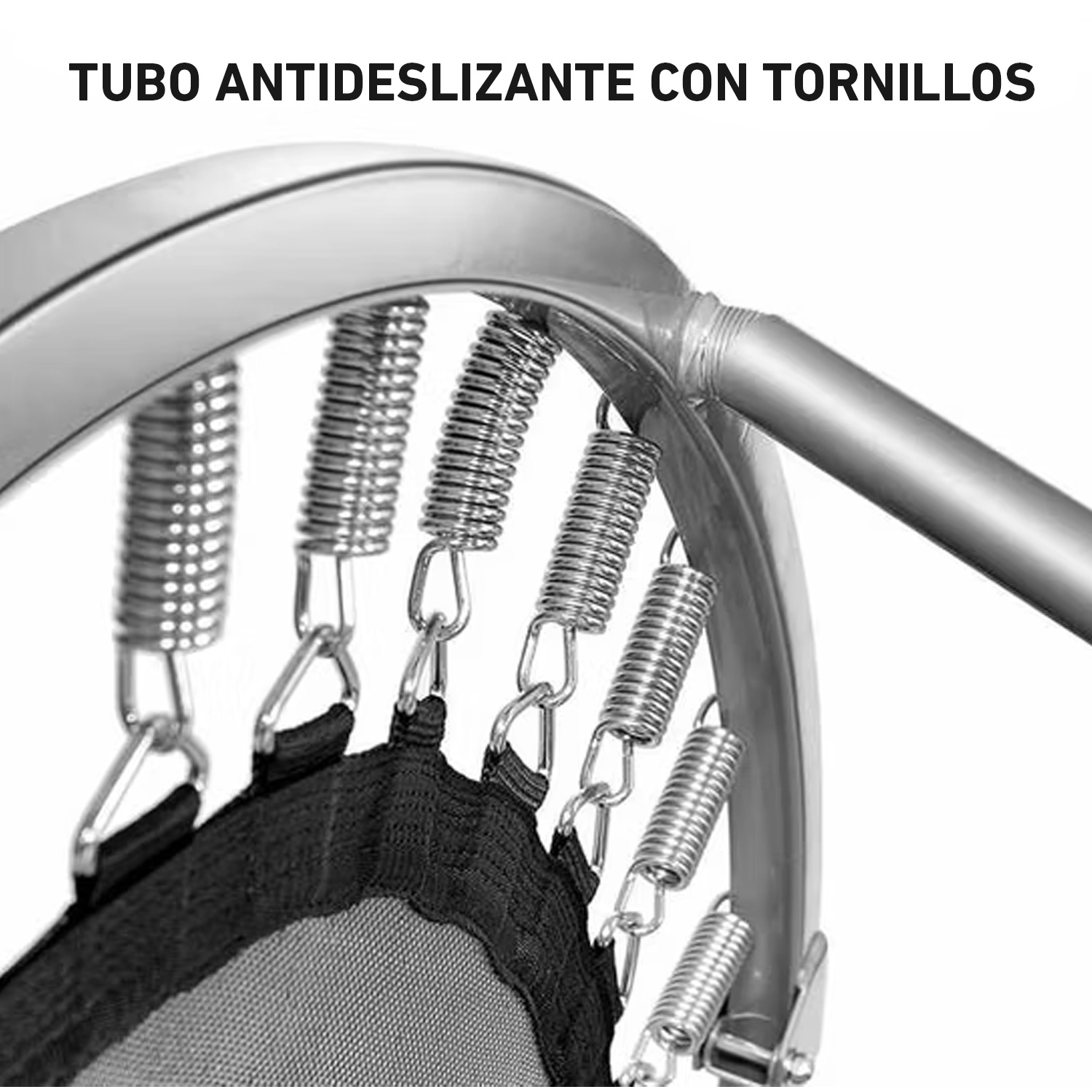TRAMPOLÍN SALTARÍN ENTRENAMIENTO FITNESS ACERO PLEGABLE 100CM EB01 - 6