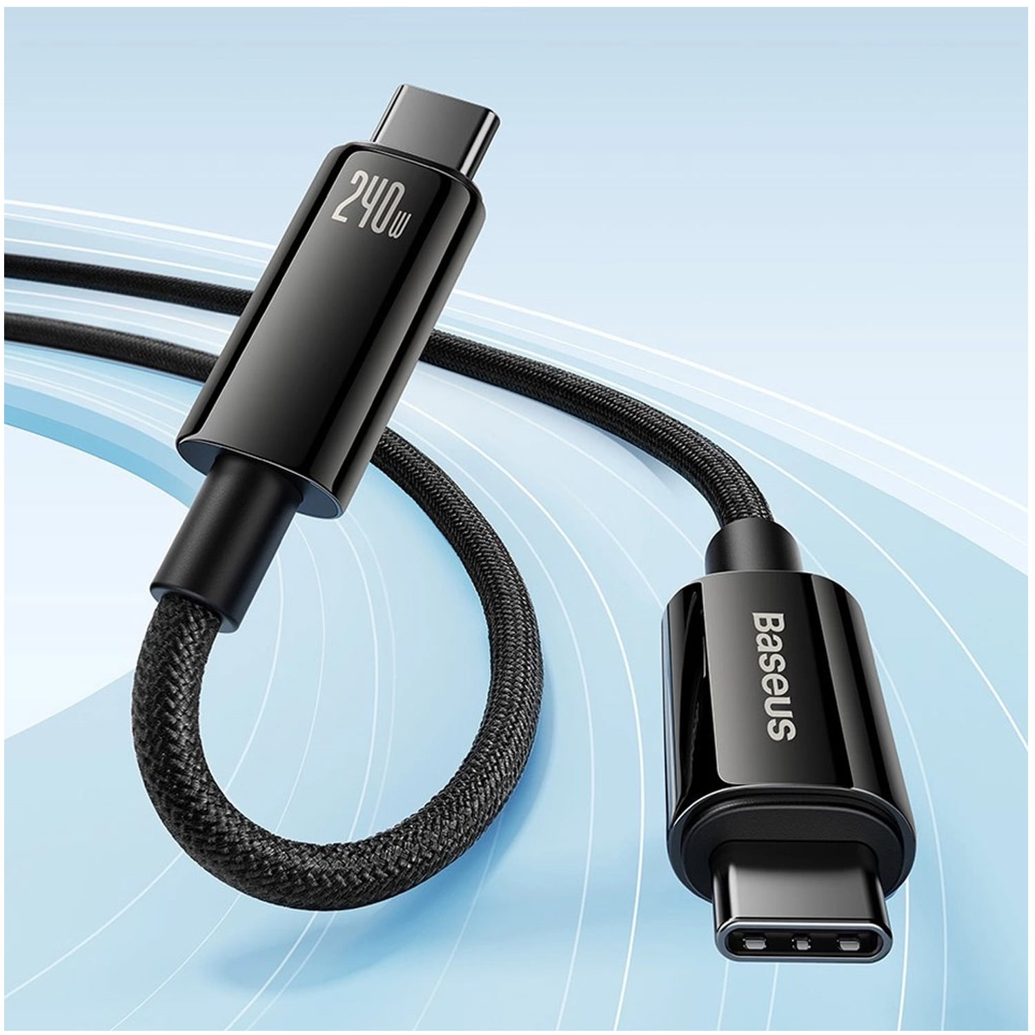 CABLE DE CARGA RÁPIDA 3M BASEUS TIPO-C A TIPO-C 240W CAWJ040201 - 3
