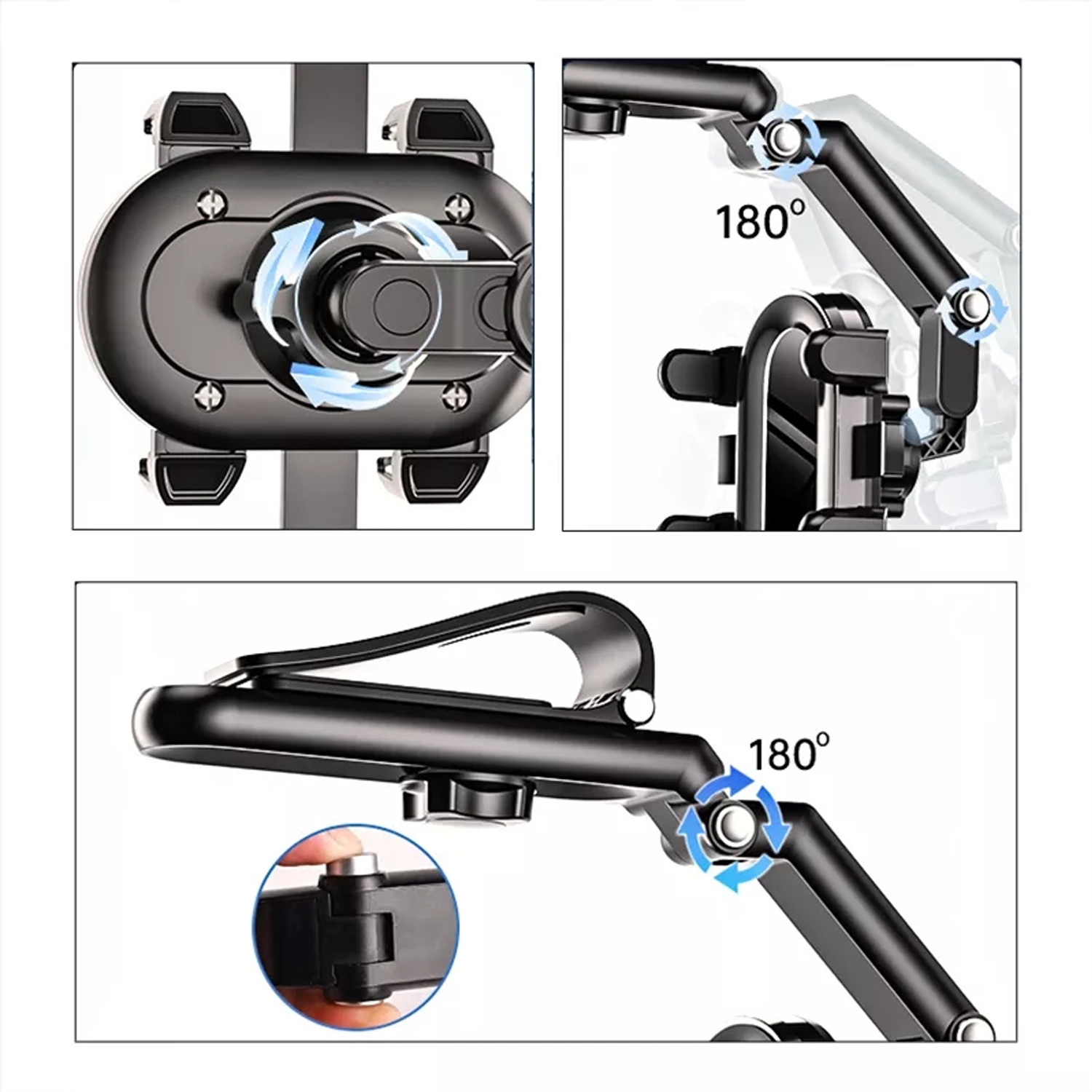 SOPORTE DE CELULAR PARA CARRO CON VENTOSA GIRATORIA 360° CLIP CH02 - 6