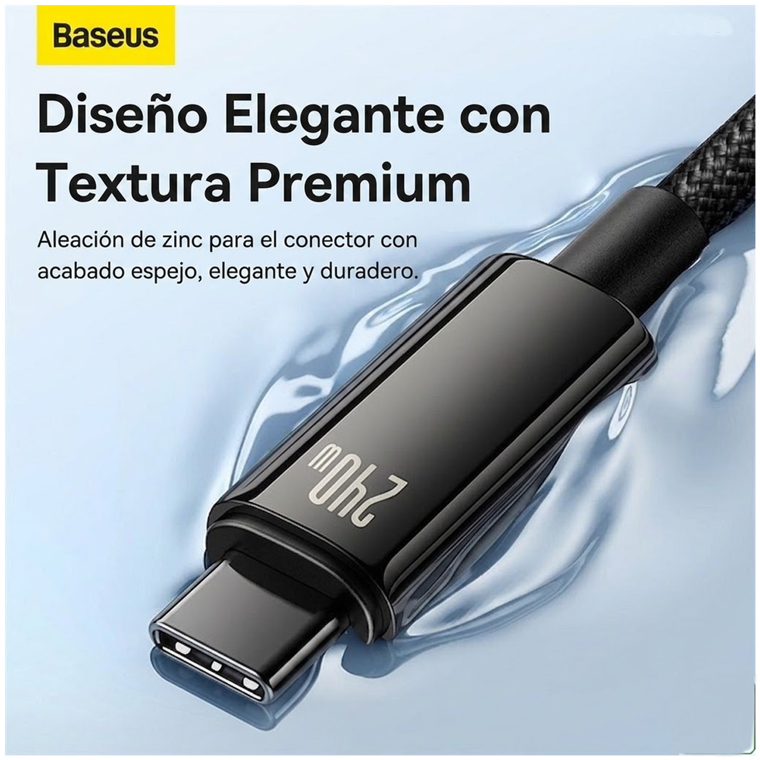 CABLE DE CARGA RÁPIDA 2M BASEUS TIPOC A TIPO-C 240W CAWJ040101 - 9