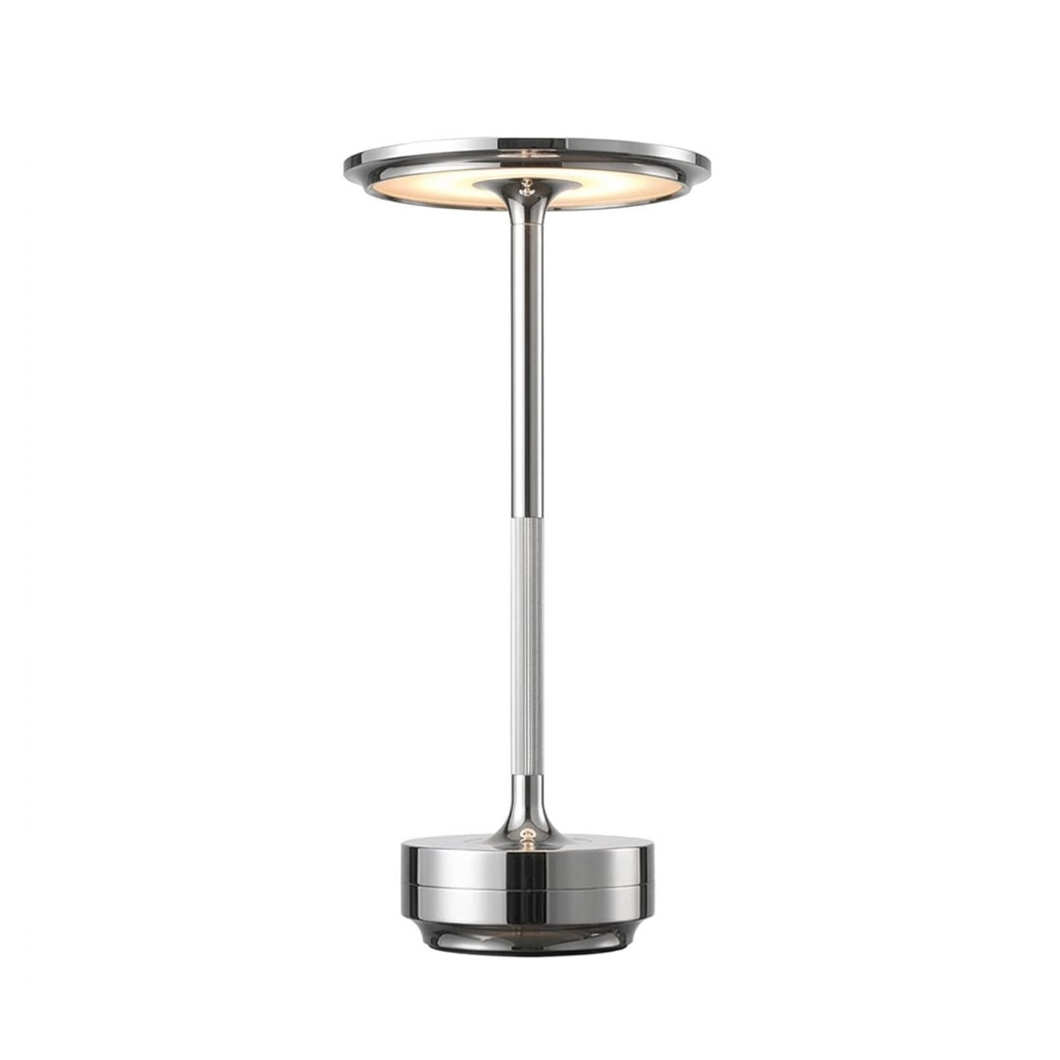 LÁMPARA DE MESA LUZ LED REGULABLE INALÁMBRICA TÁCTIL LT01 SILVER - 1