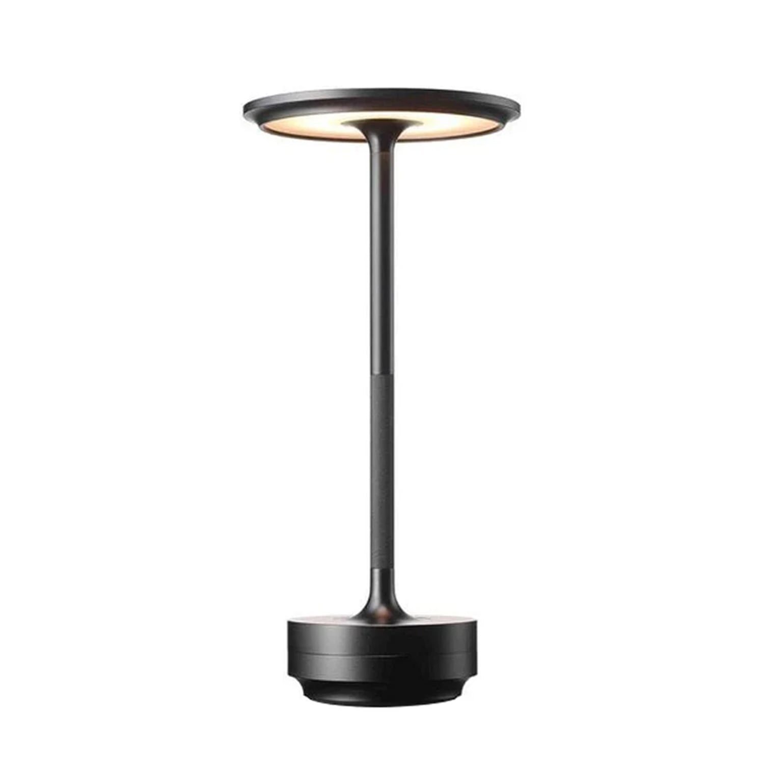 LÁMPARA DE MESA LUZ LED REGULABLE TÁCTIL INALÁMBRICA LT01-NEGRO - 1