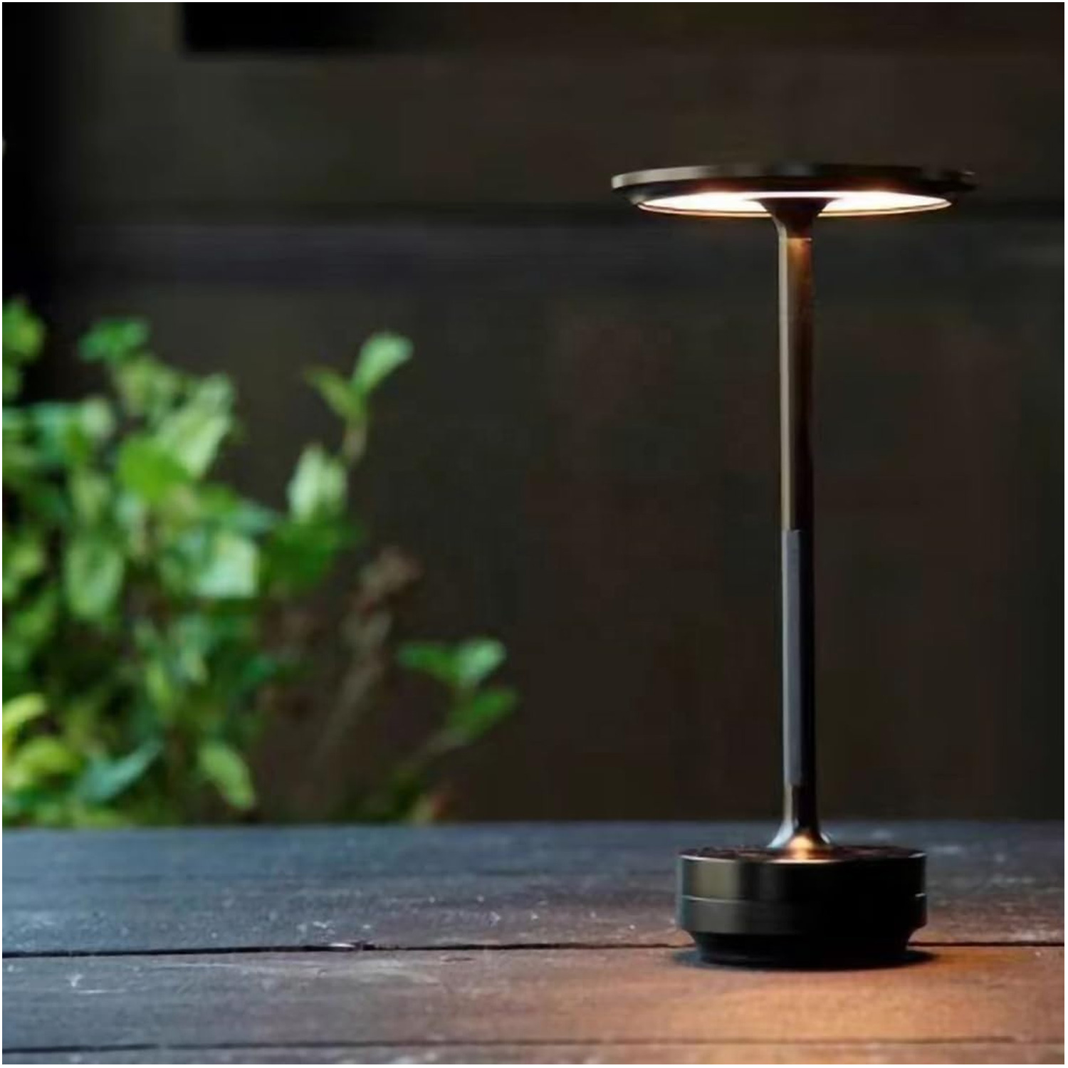 LÁMPARA DE MESA LUZ LED REGULABLE TÁCTIL INALÁMBRICA LT01-NEGRO - 7