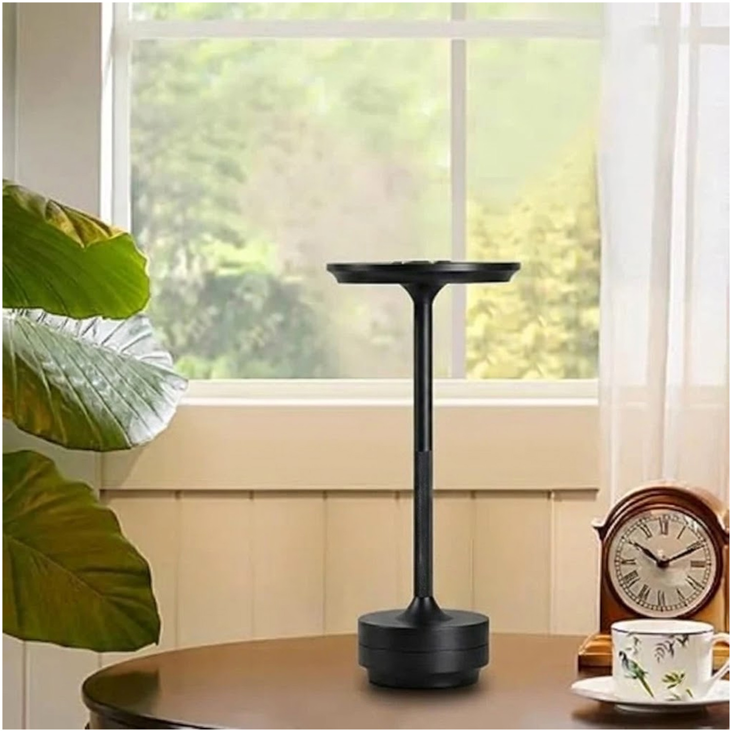 LÁMPARA DE MESA LUZ LED REGULABLE TÁCTIL INALÁMBRICA LT01-NEGRO - 8