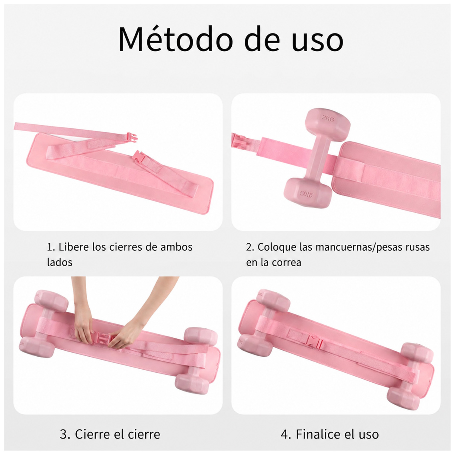 CINTURÓN DE EMPUJE DE CADERA PARA DEPORTE ENTRENADOR DE GLÚTEOS BSP01 ROSA - 7