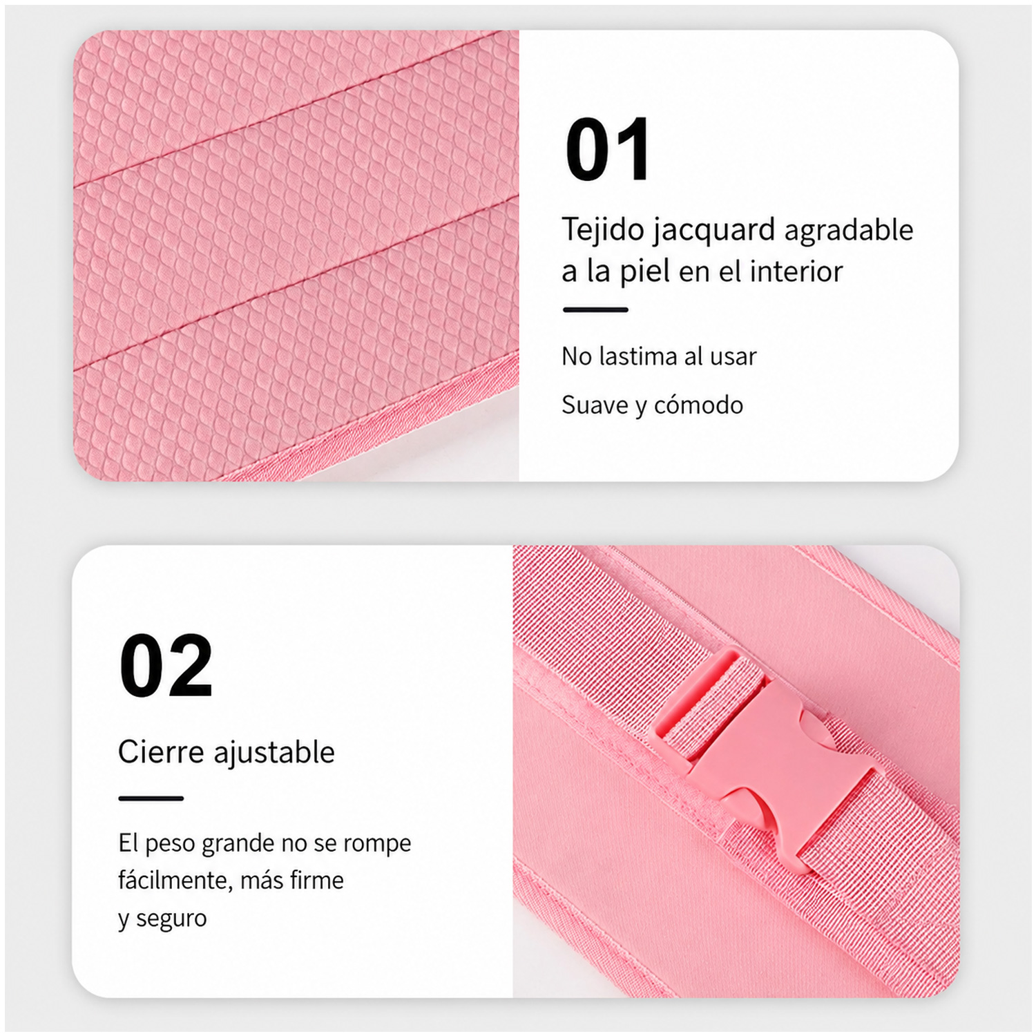CINTURÓN DE EMPUJE DE CADERA PARA DEPORTE ENTRENADOR DE GLÚTEOS BSP01 ROSA - 8