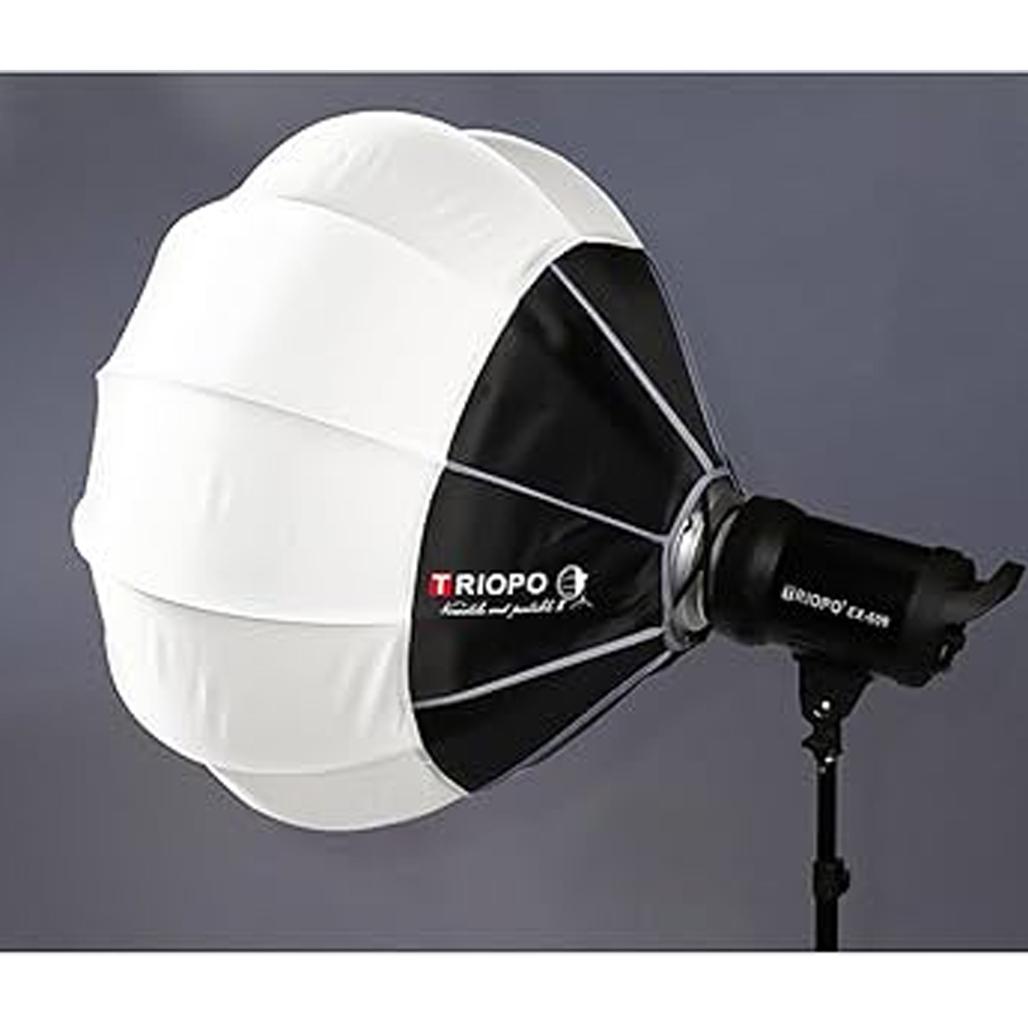 SOFTBOX TRIOPO 65CM DIFUSOR DE LUZ GLOBO ESFÉRICO PARA FOTOGRAFÍA KQ65 - 2