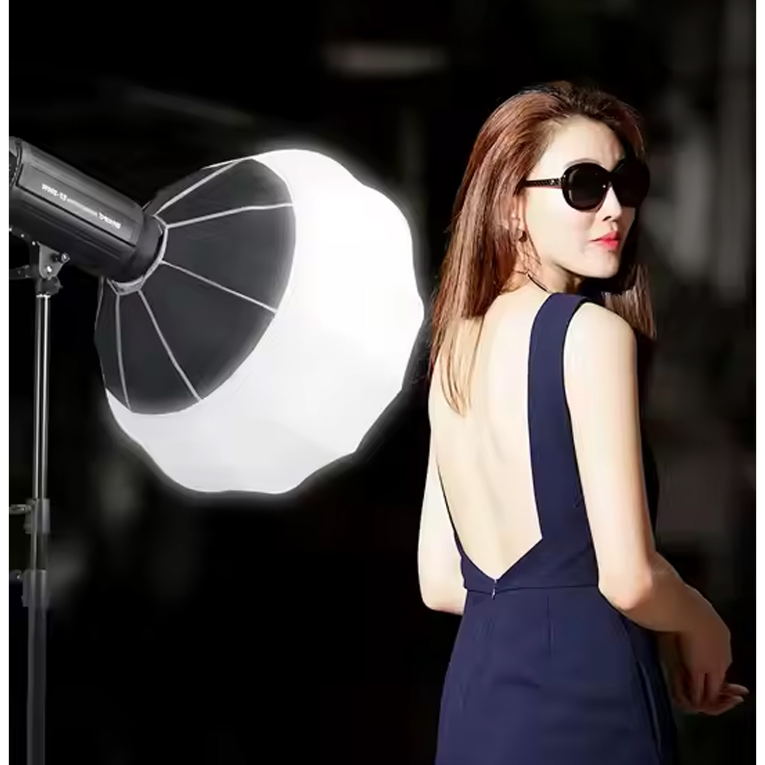 SOFTBOX TRIOPO 65CM DIFUSOR DE LUZ GLOBO ESFÉRICO PARA FOTOGRAFÍA KQ65 - 4