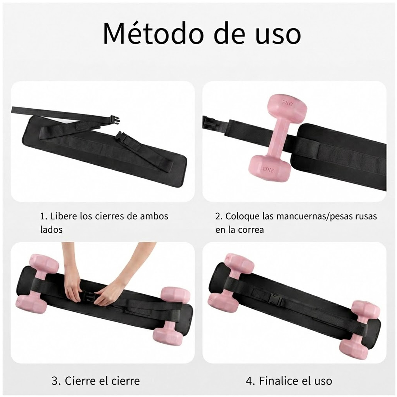 CINTURÓN DE EMPUJE DE CADERA PARA DEPORTE ENTRENADOR DE GLÚTEOS BSP01 NEGRO - 6