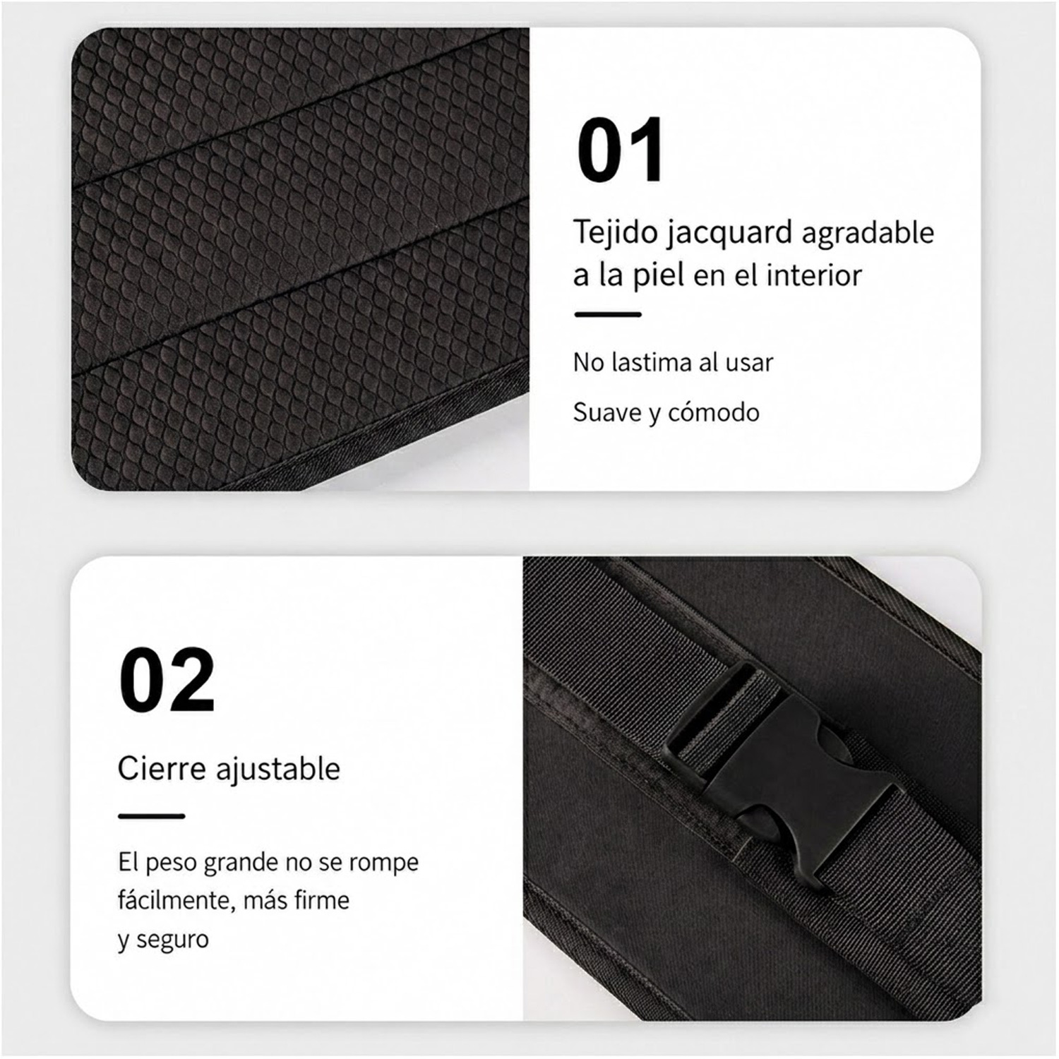 CINTURÓN DE EMPUJE DE CADERA PARA DEPORTE ENTRENADOR DE GLÚTEOS BSP01 NEGRO - 7
