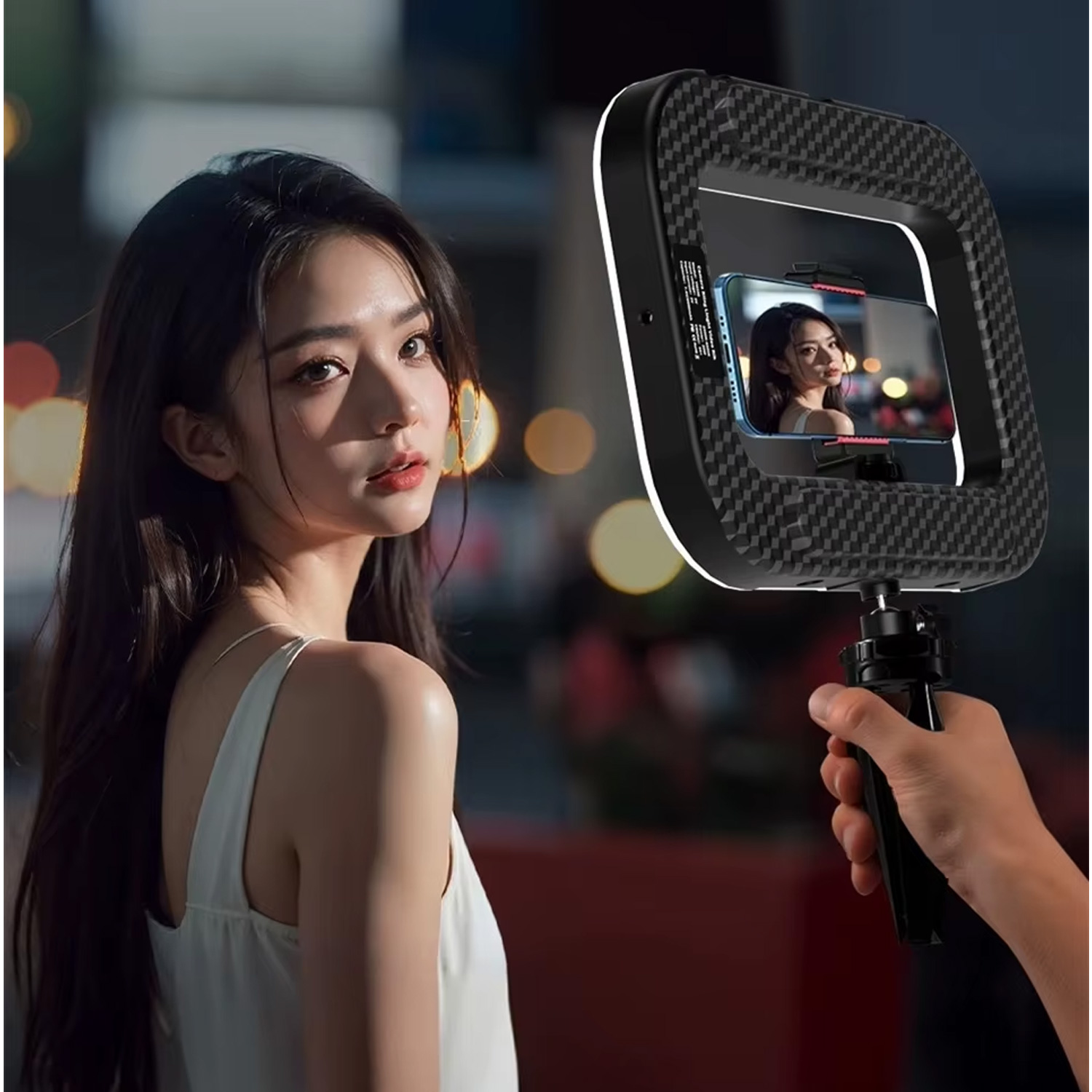 ARRO DE LUZ LED PORTÁTIL PARA CELULAR FOTOGRAFÍA UNIVERSAL YM200 - 6