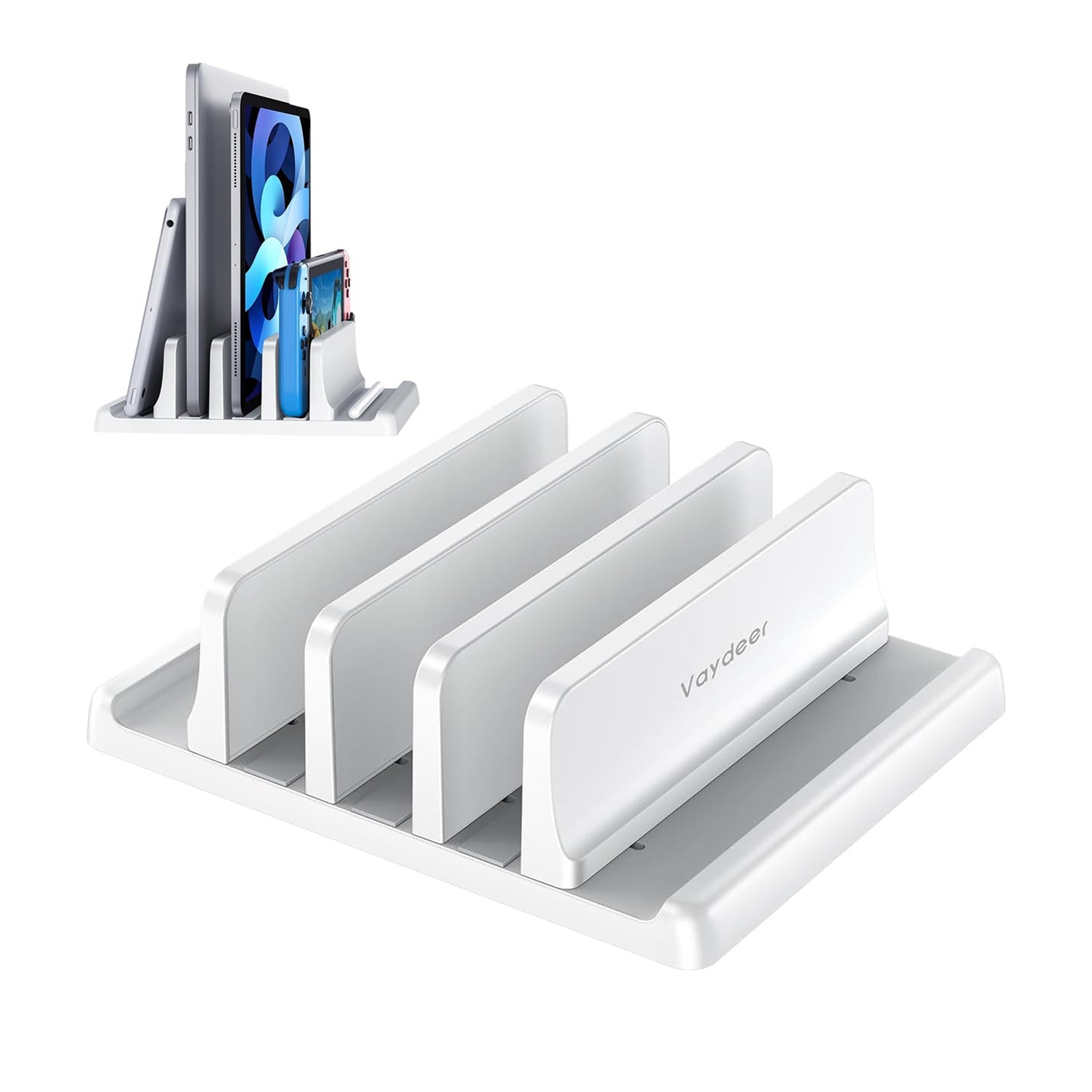 SOPORTE  VERTICAL DE ESCRITORIO PARA LAPTOP TABLET Y CELULAR AJUSTABLE SZ2S032 - 1