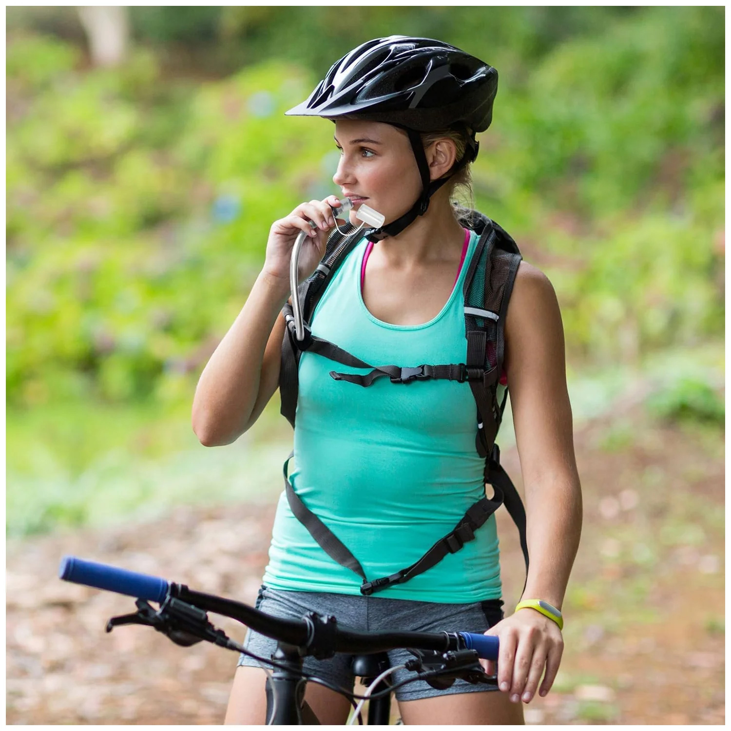 MOCHILA PARA BOLSA DE HIDRATACIÓN DE 1.5L CICLISMO RUNNING BP-50 NEGRO - 6