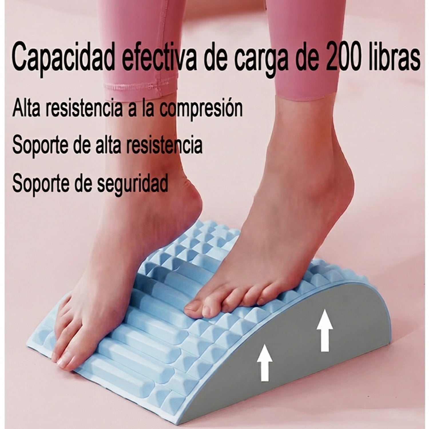 COJÍN MASAJE RESPALDAR LUMBAR CORRECTOR POSTURA BSP02 ALMOHADILLA DE ESTIRAMIENTO AZUL - 5