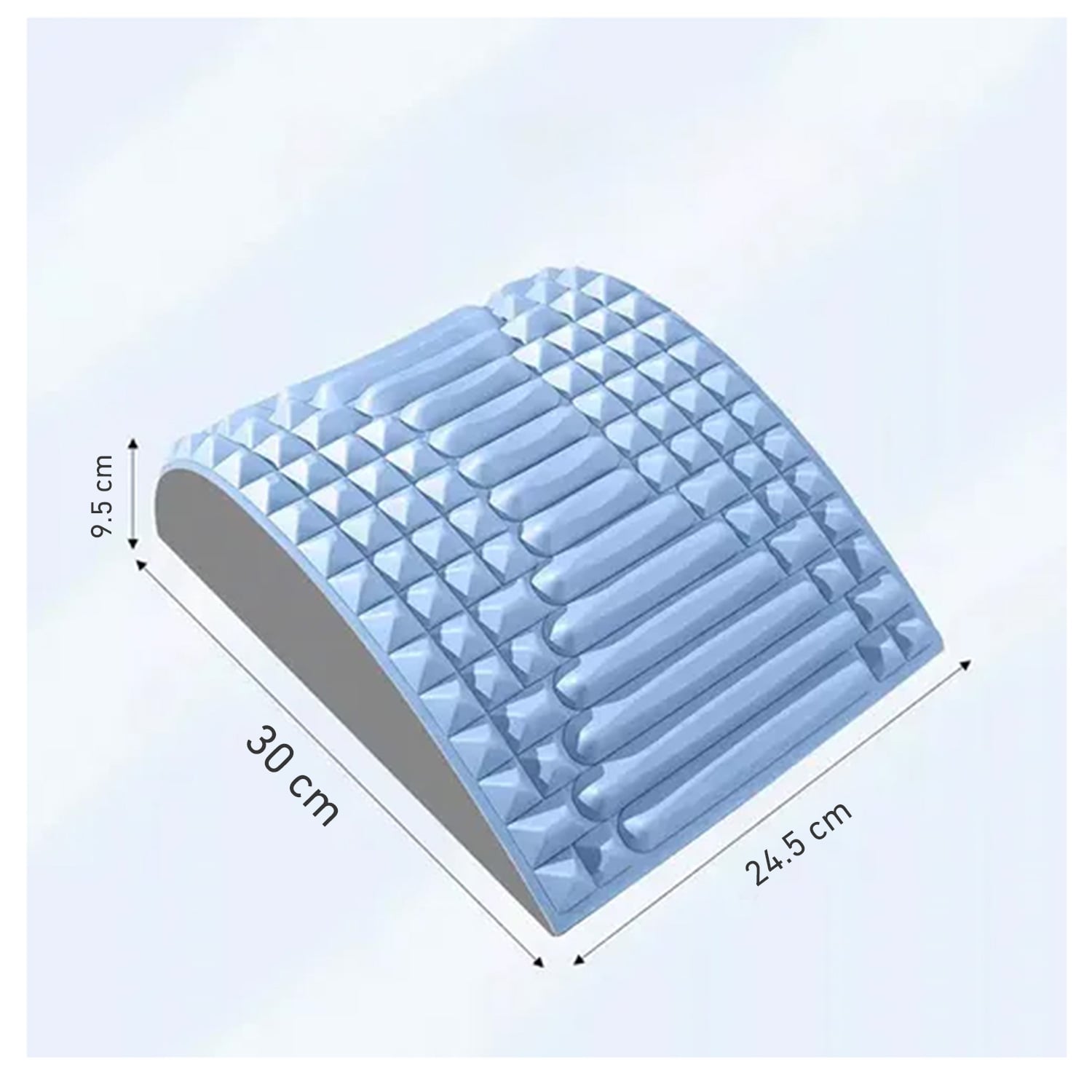 COJÍN MASAJE RESPALDAR LUMBAR CORRECTOR POSTURA BSP02 ALMOHADILLA DE ESTIRAMIENTO AZUL - 8