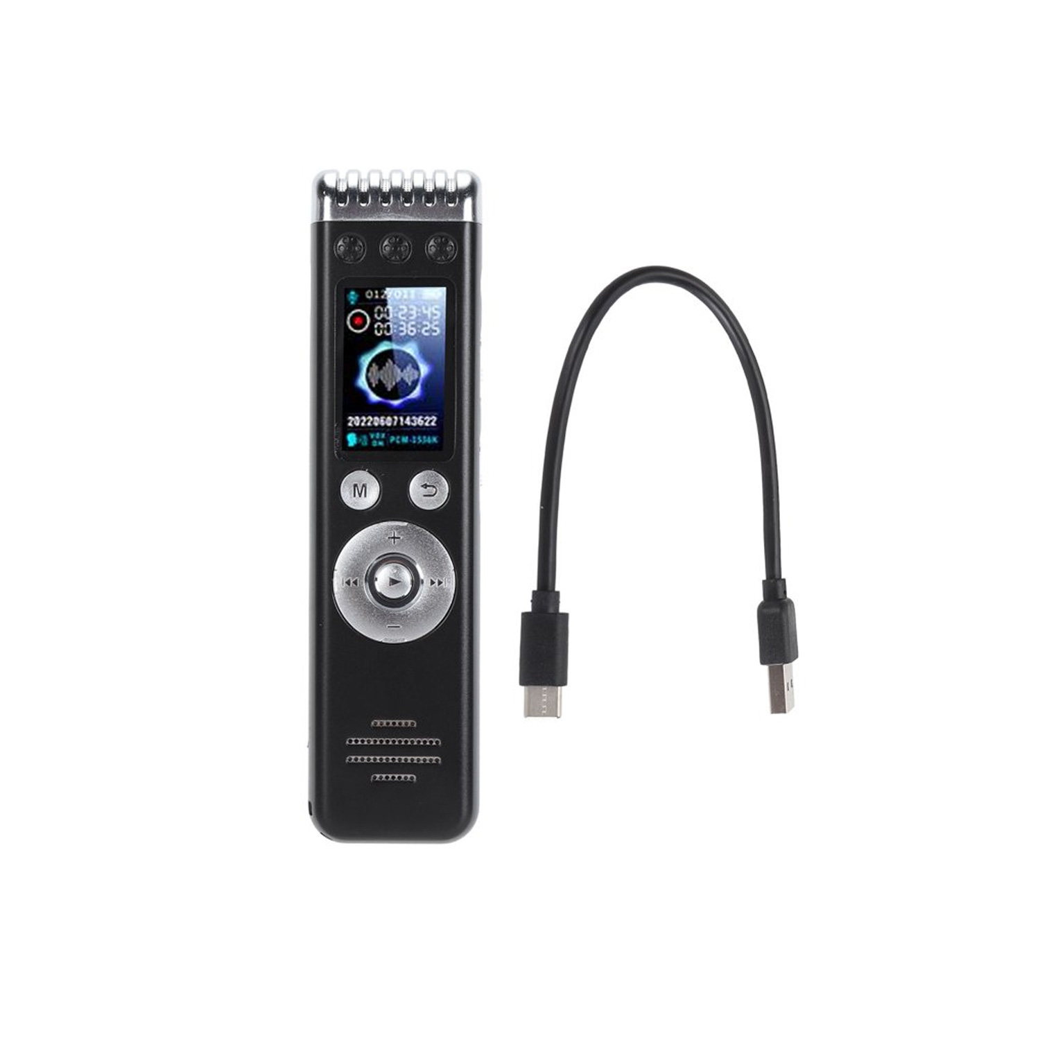 GRABADORA DE VOZ PANTALA DIGITAL MP3 16 GB Q88 - 7
