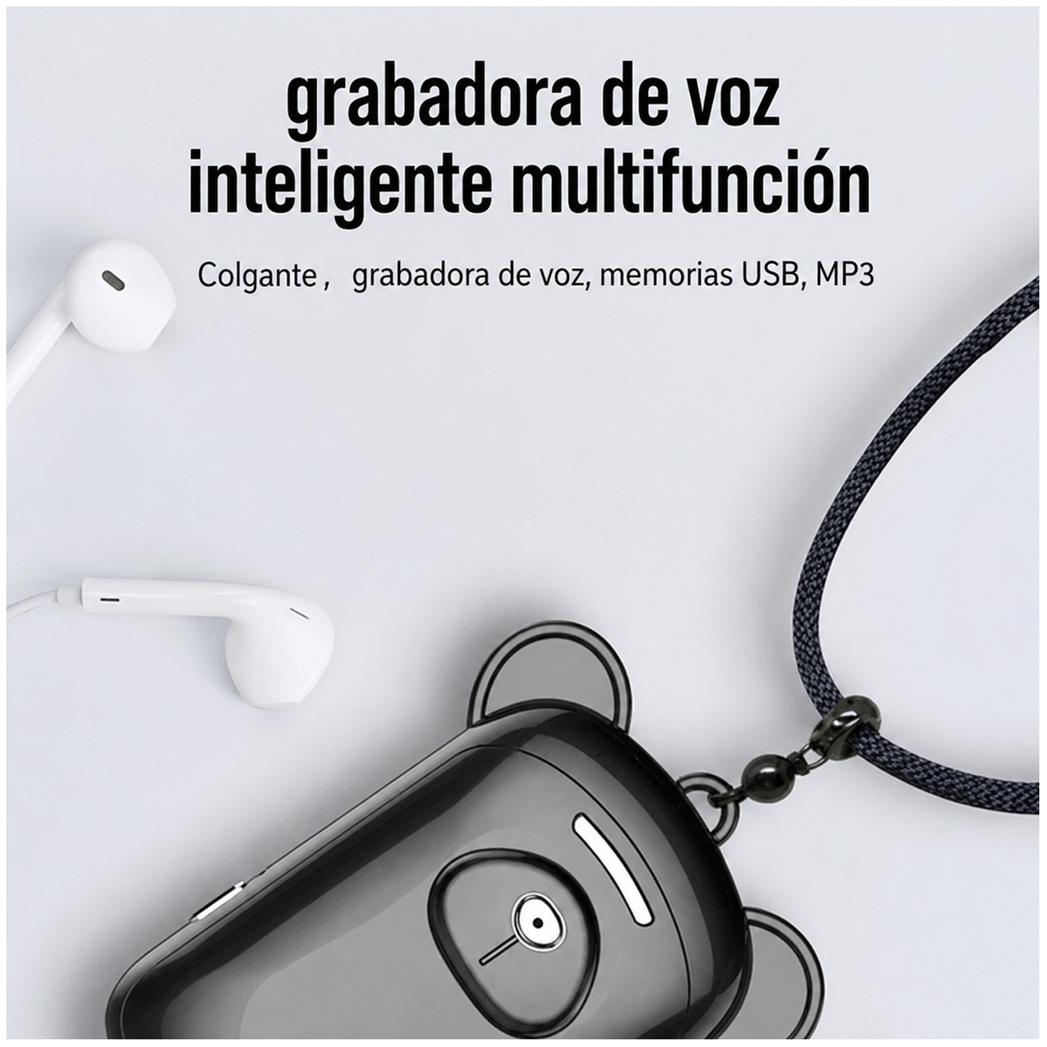 GRABADORA DE VOZ Q6 REDUCCIÓN DE RUIDO DISEÑO DSP 8GB - 3