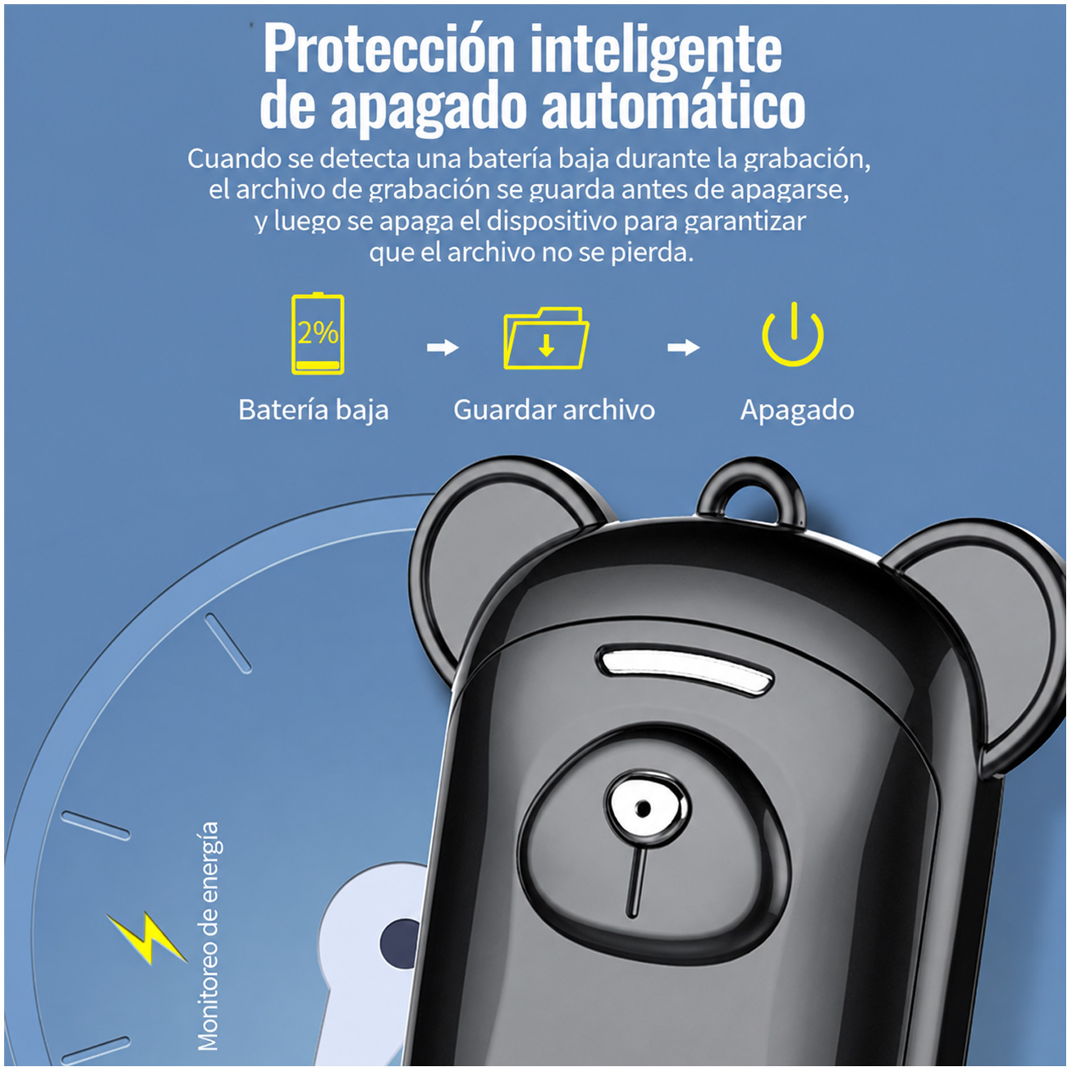 GRABADORA DE VOZ Q6 REDUCCIÓN DE RUIDO DISEÑO DSP 8GB - 5