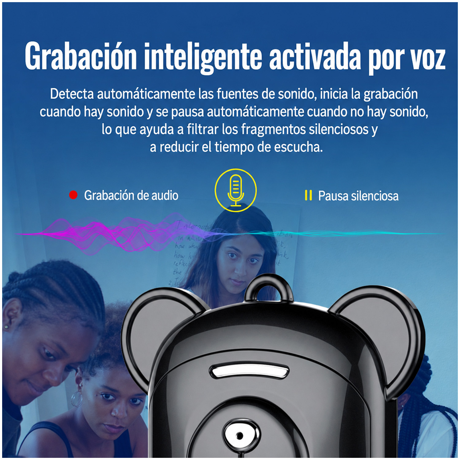 GRABADORA DE VOZ Q6 REDUCCIÓN DE RUIDO DISEÑO DSP 8GB - 6