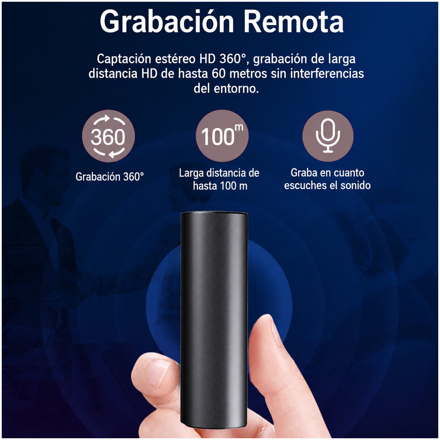 GRABADORA DE VOZ Q73 PORTÁTIL LARGA DURACIÓN 16 GB - 4
