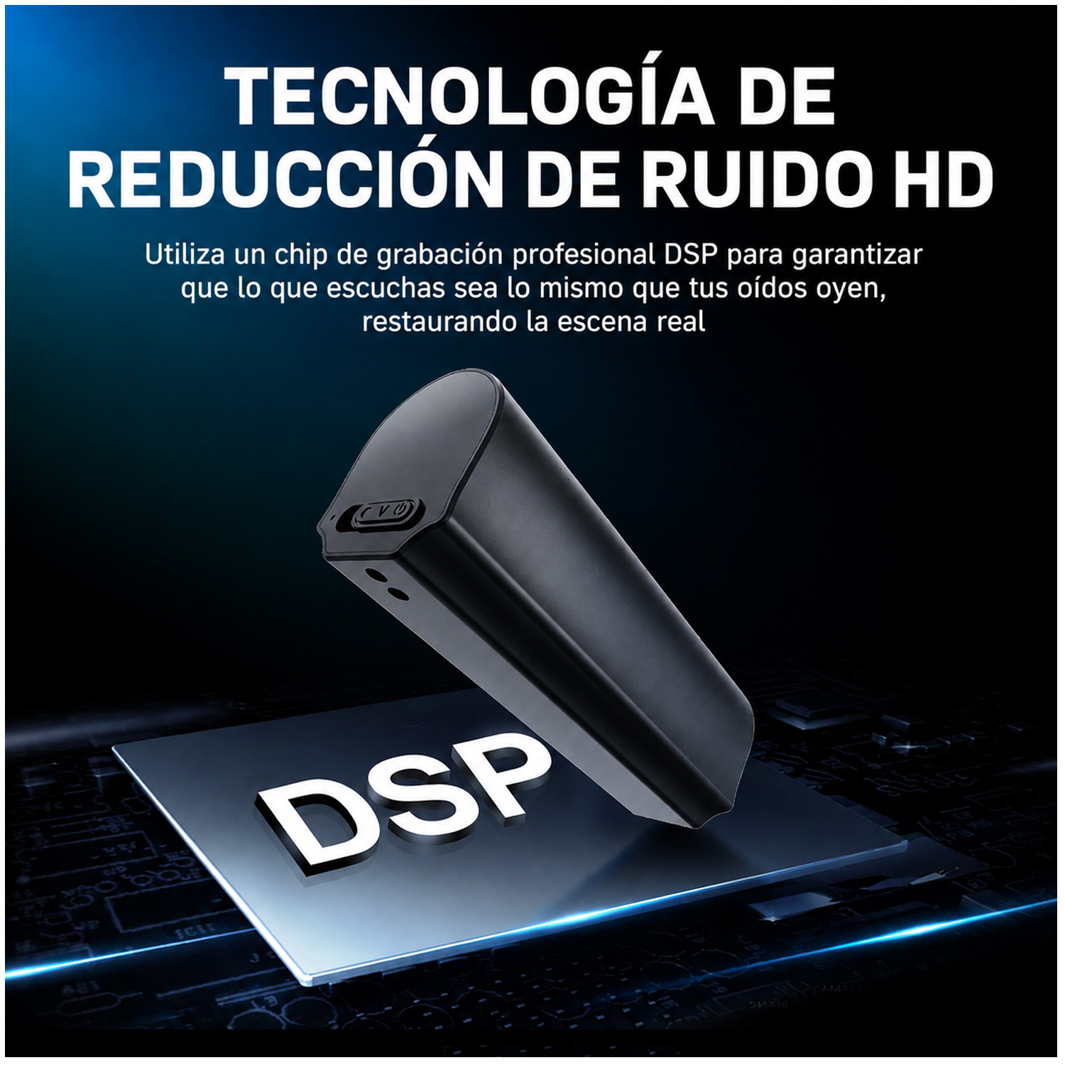 GRABADORA DE VOZ Q73 PORTÁTIL LARGA DURACIÓN 16 GB - 7