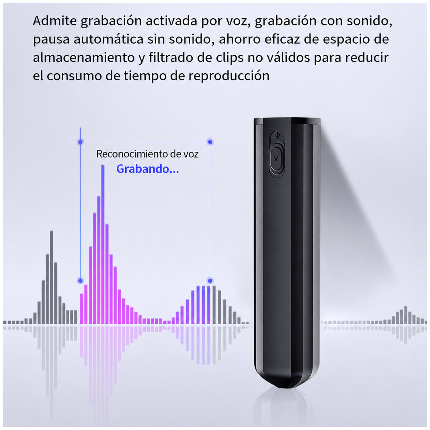 GRABADORA DE VOZ Q72 PORTÁTIL LARGA DURACIÓN 16GB - 4