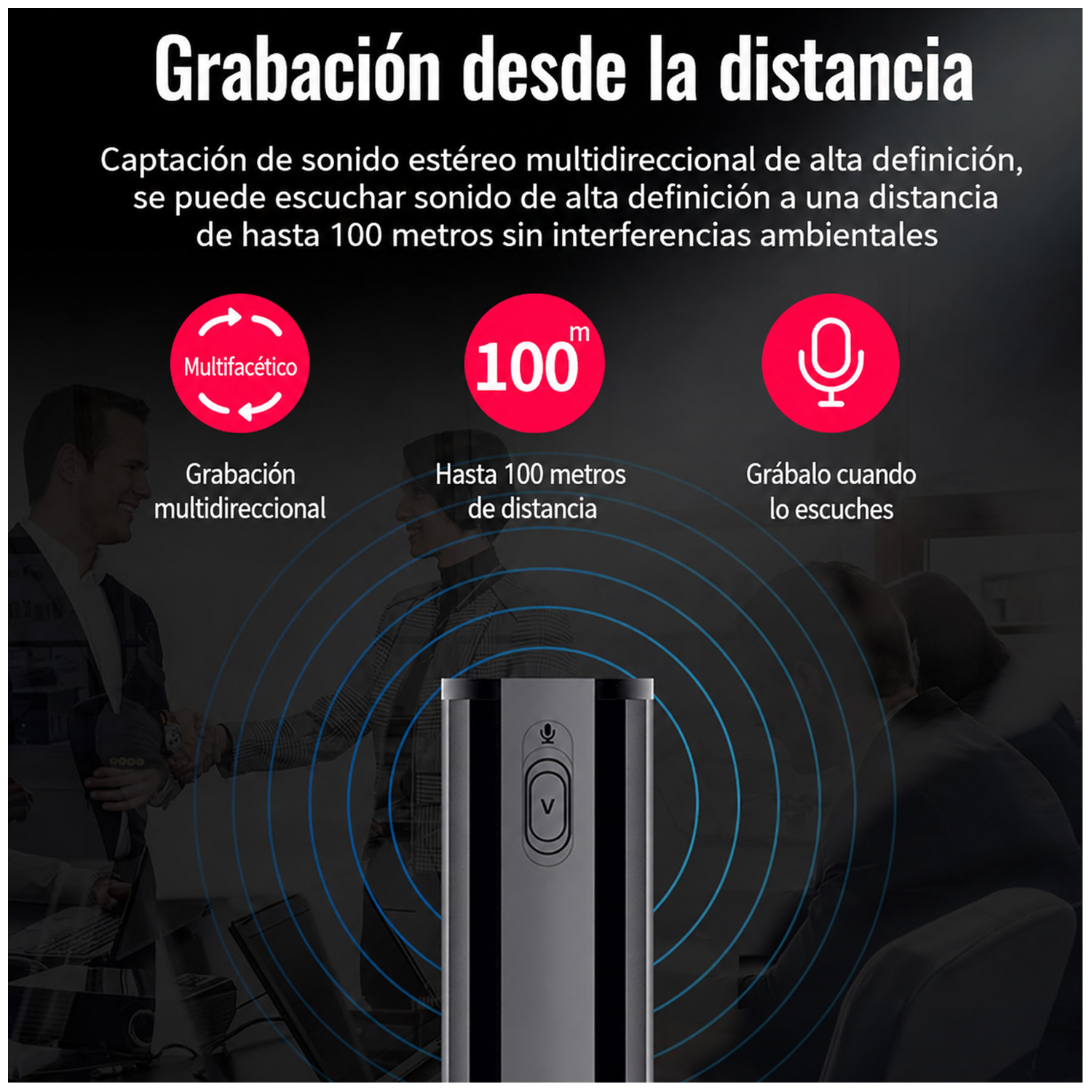 GRABADORA DE VOZ Q72 PORTÁTIL LARGA DURACIÓN 16GB - 5