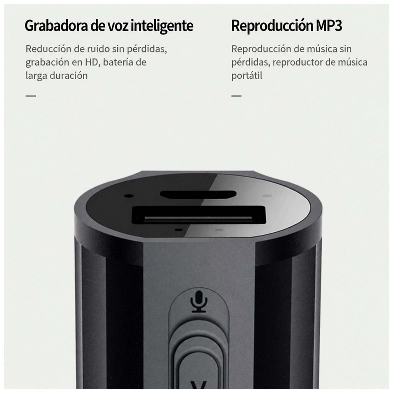 GRABADORA DE VOZ Q72 PORTÁTIL LARGA DURACIÓN 16GB - 7