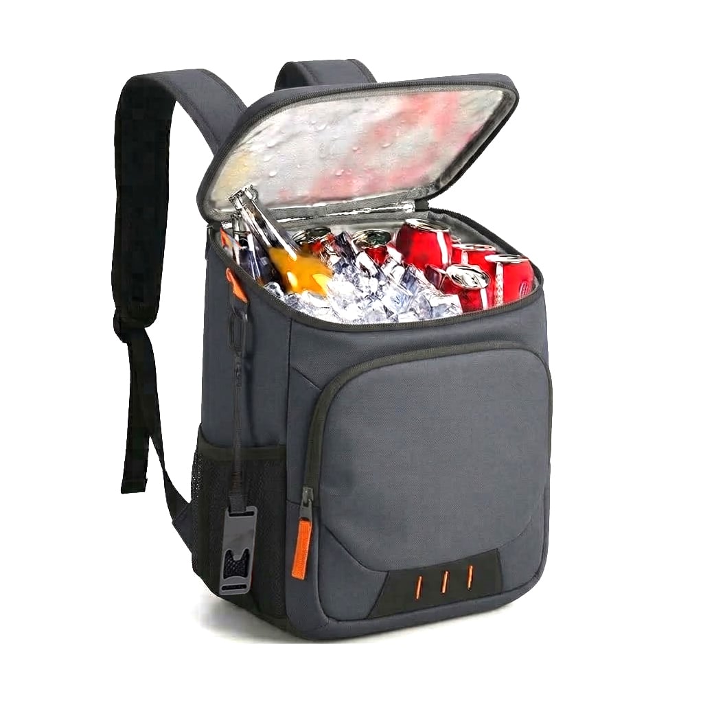 MOCHILA TÉRMICA LONCHERA ENFRIADORA AISLADA PLAYA VIAJE BP60 GRIS - 1