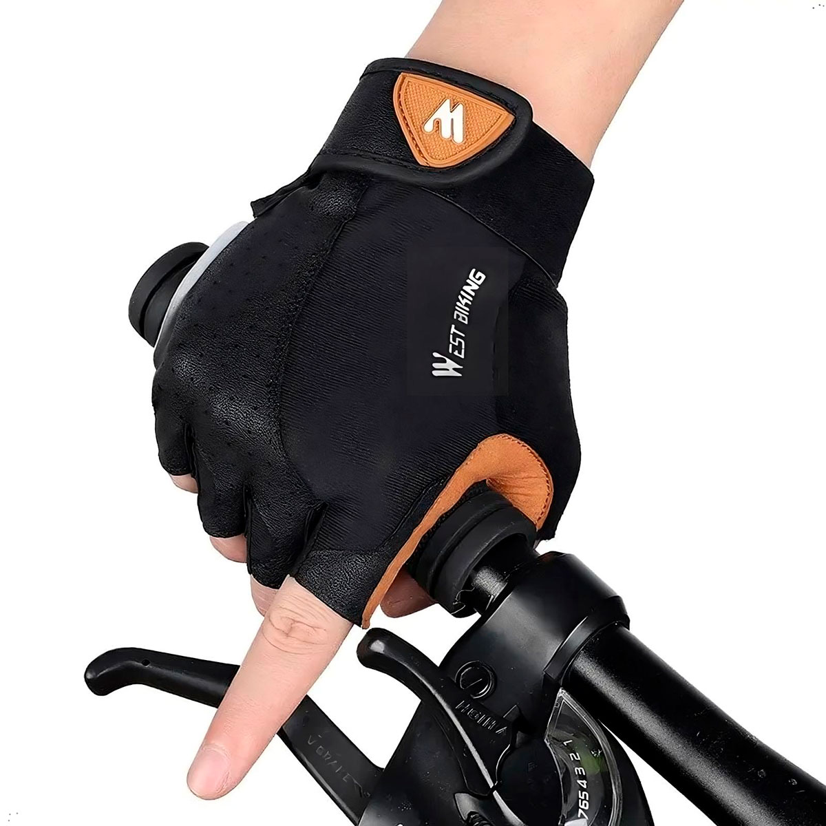 GUANTES WEST BIKING DE CICLISMO MOTOCICLETA GUANTE MEDIO DEDO - 5