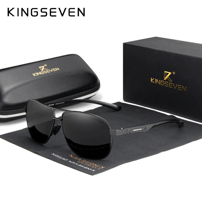 LENTES DE SOL GAFAS KINGSEVEN 7188 AVIADOR PROTECCION UV400 UNISEX - 1