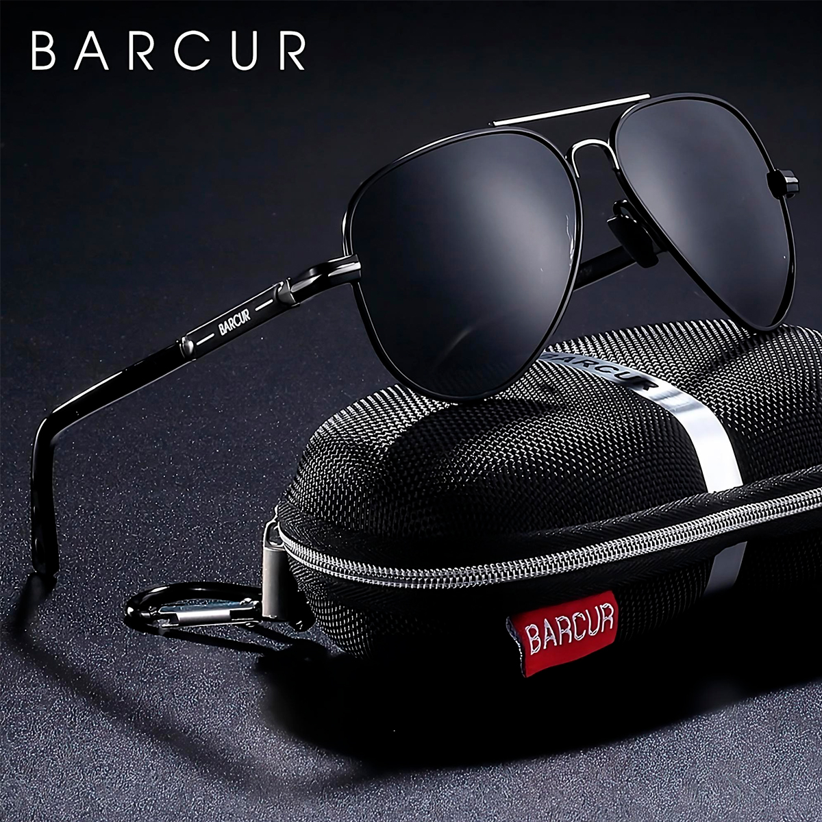 LENTES SOL PROTECCIÓN UV 400 AVIADOR BARCUR 8721 POLARIZADO - 5