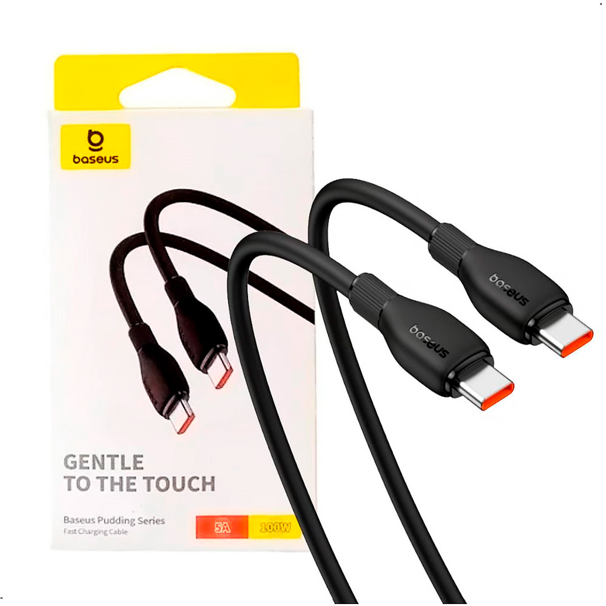 CABLE DE CARGA RÁPIDA 100W TIPO C A TIPO C 2METROS - 2