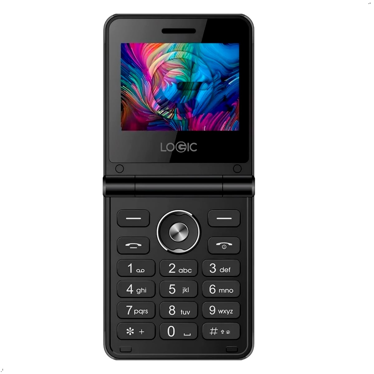 CELULAR BASICO PLEGABLE LOGIC Z1L 4G DUAL SIM COLOR GRIS - 3