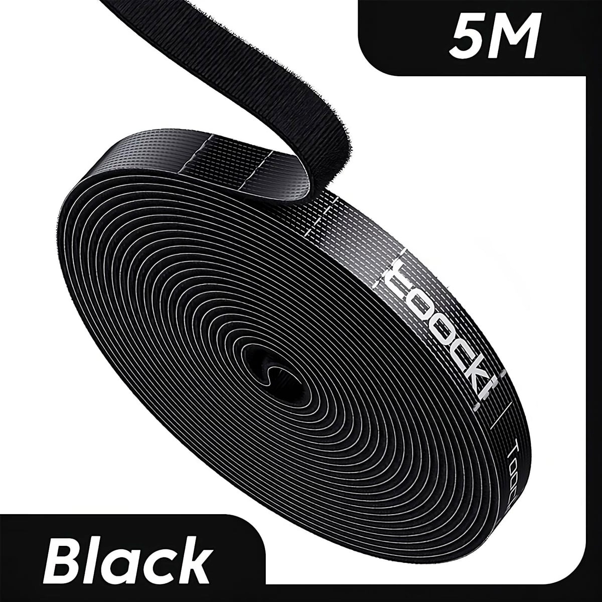 CINTA VELCRO ORGANIZADOR TOOCKI CABLE AUTOADHESIVA 10 METROS - 5