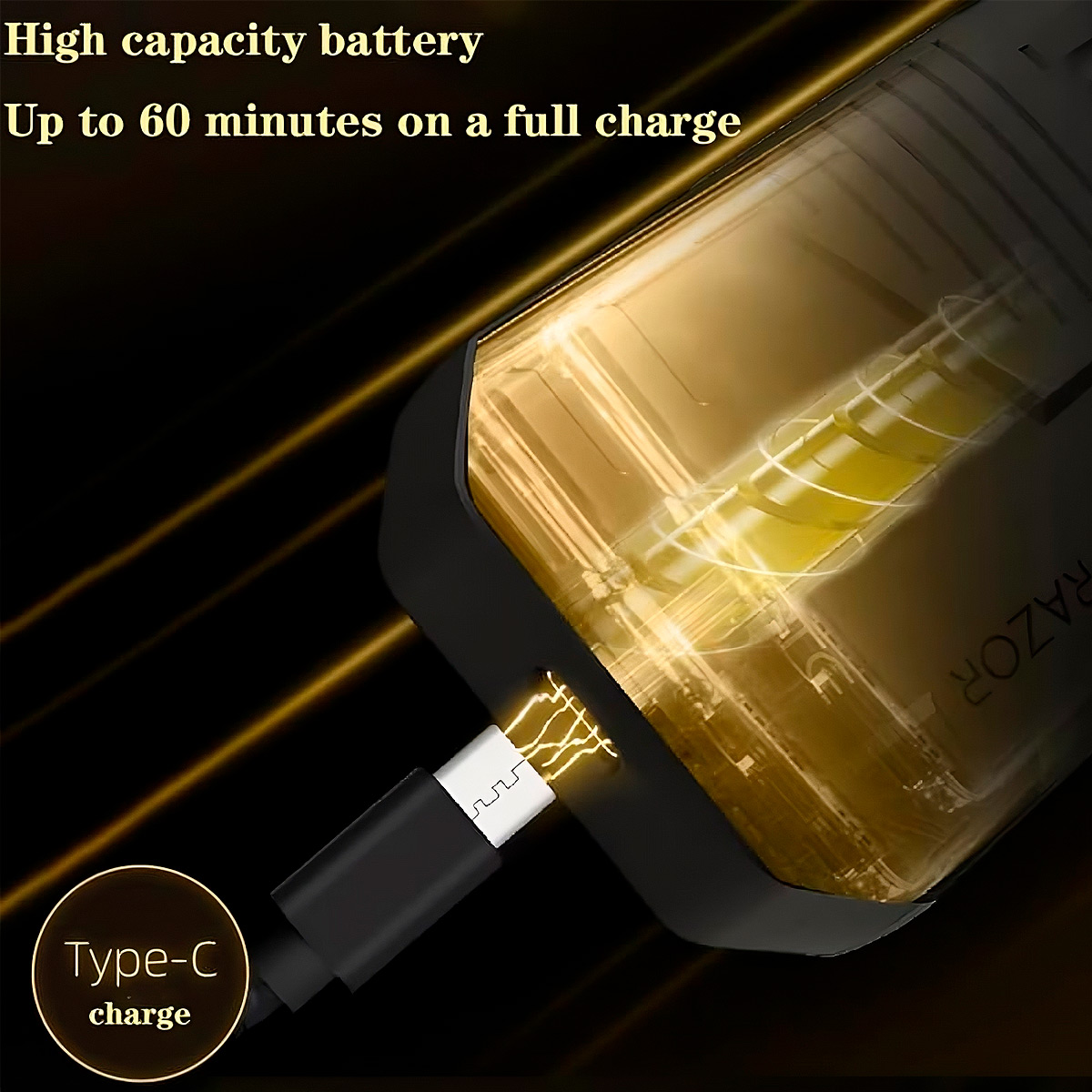 MÁQUINA AFEITAR SHAVER ELÉCTRICA 2EN1 PATILLERA VGR V-375 - 6