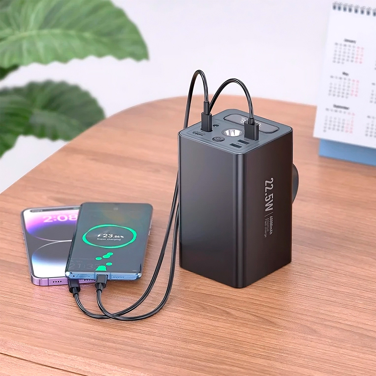 POWER BANK 60.000 MAH 22.5W PANTALLA DIGITAL PORTATIL - 6