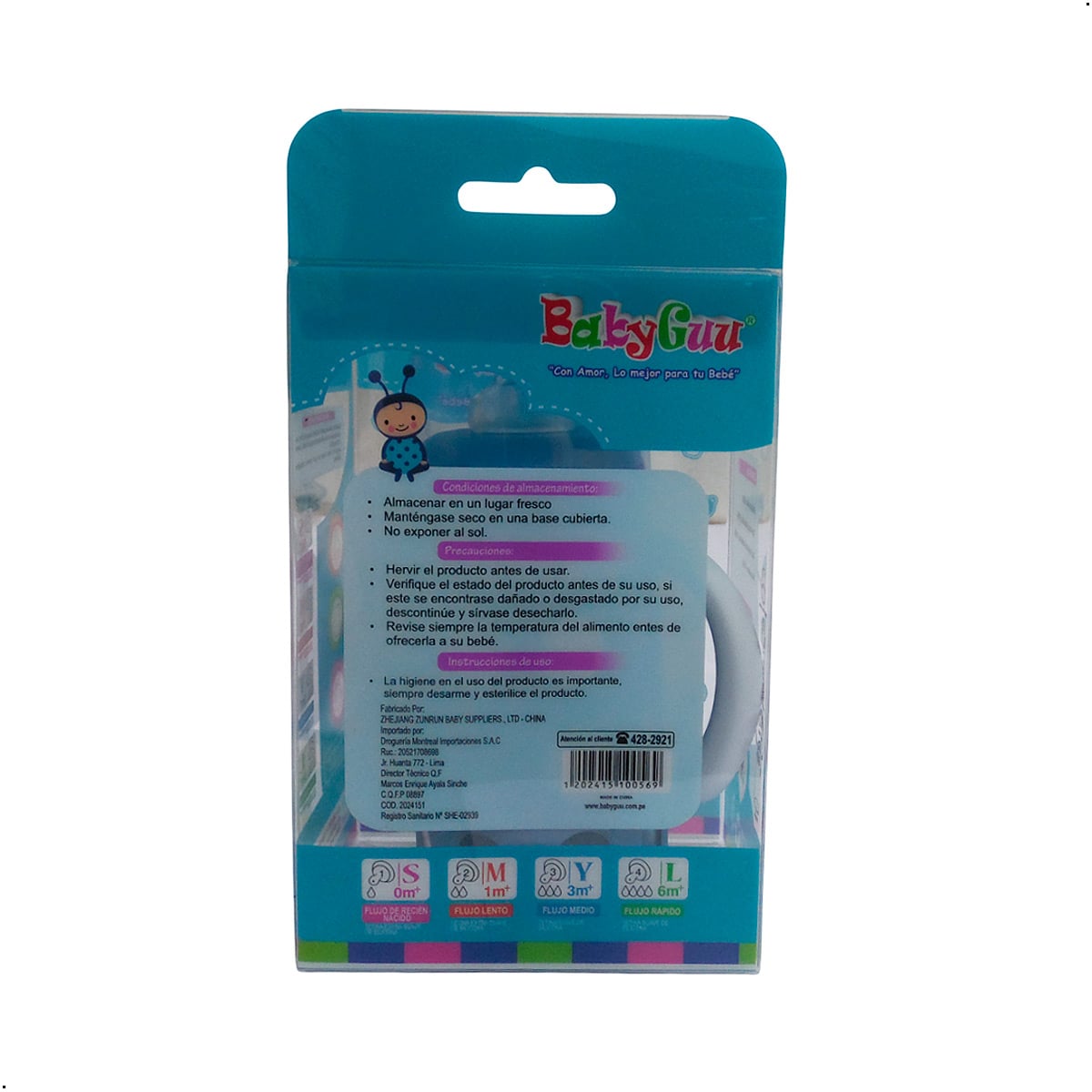 BIBERON VIDRIO 120ML CON PROTECTOR SILICONA BABYGUU LIBRE BISFENOL A - 6