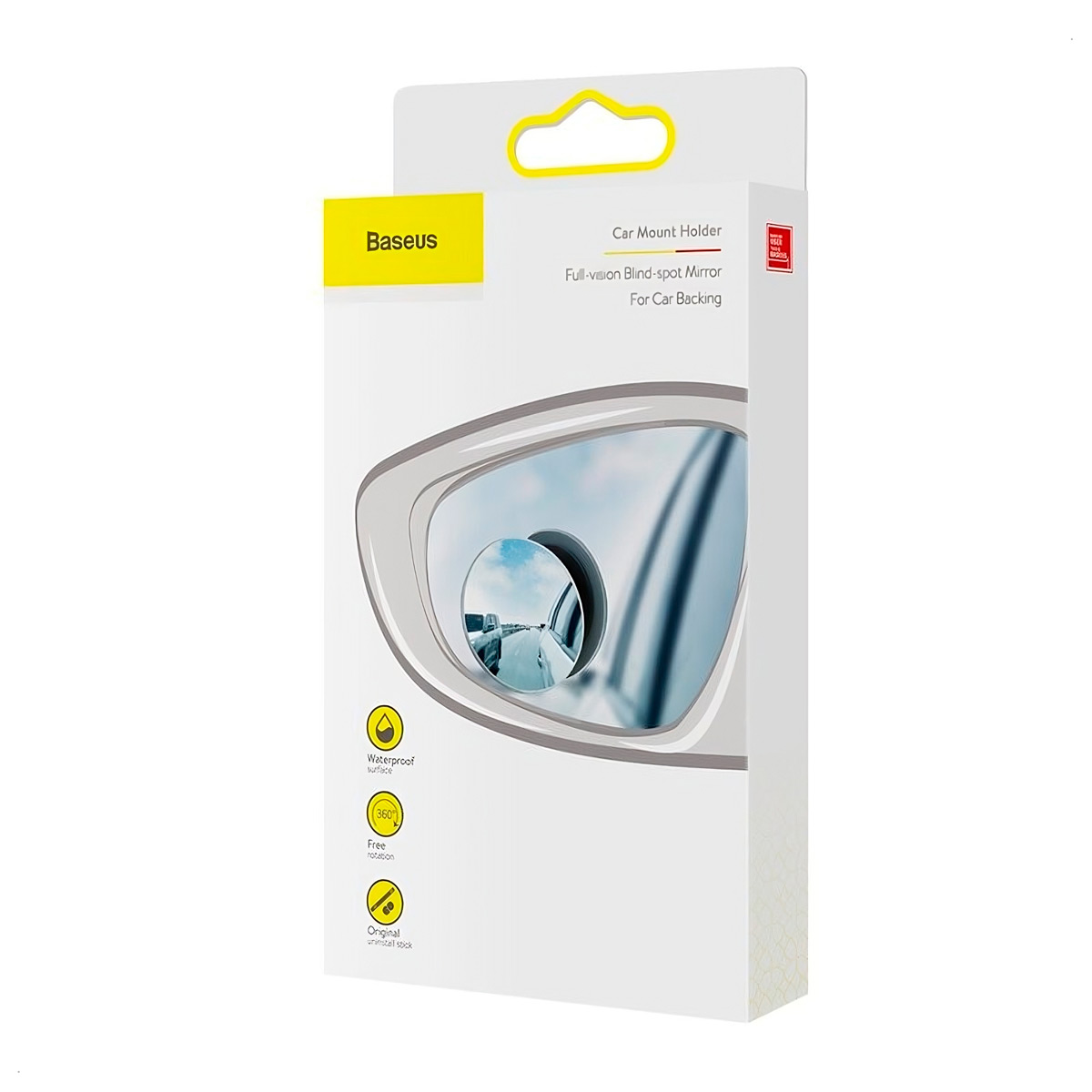 ESPEJO CONVEXO BASEUS CARRO MOTO PUNTO CIEGO GRAN ANGULAR 2UND - 2