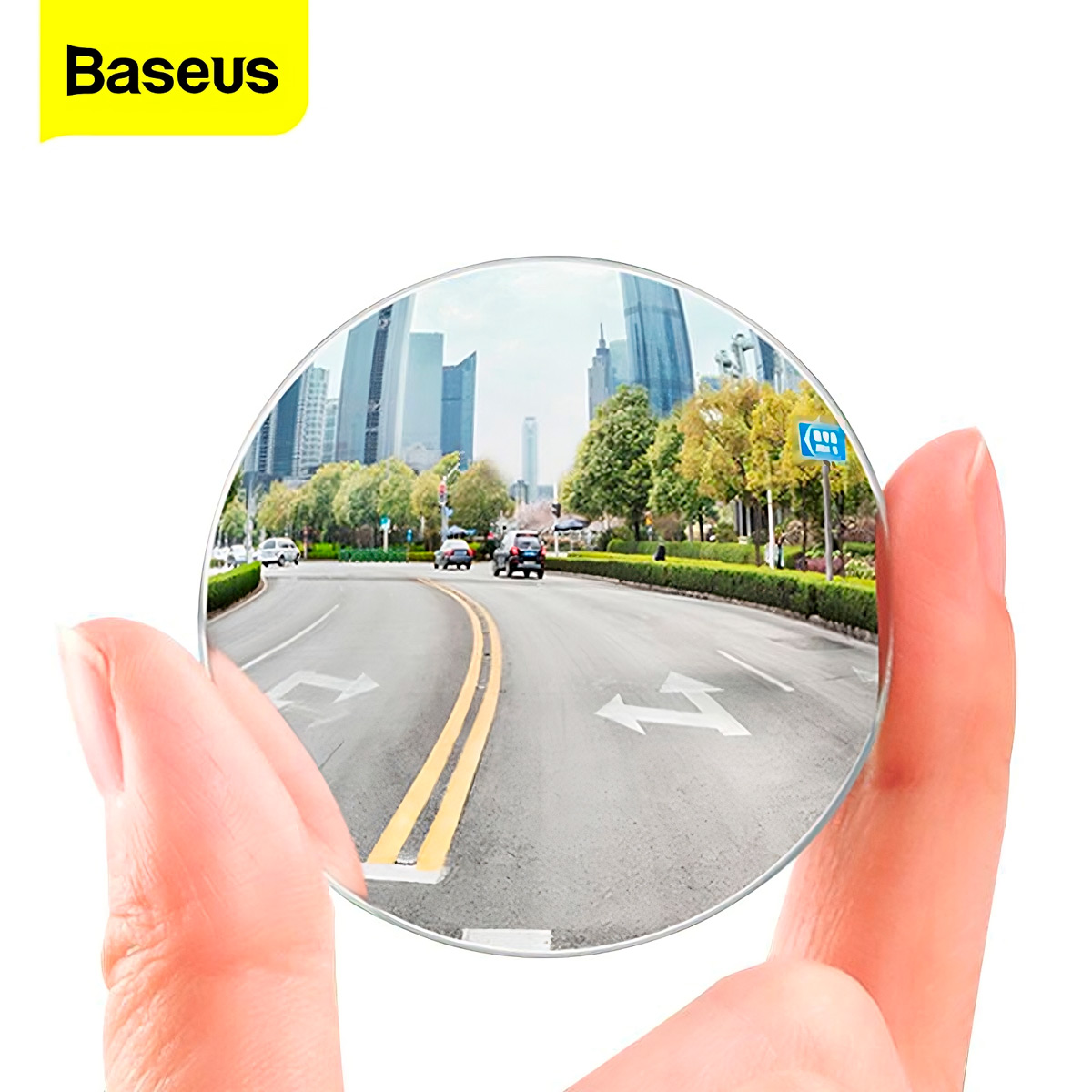 ESPEJO CONVEXO BASEUS CARRO MOTO PUNTO CIEGO GRAN ANGULAR 2UND - 5