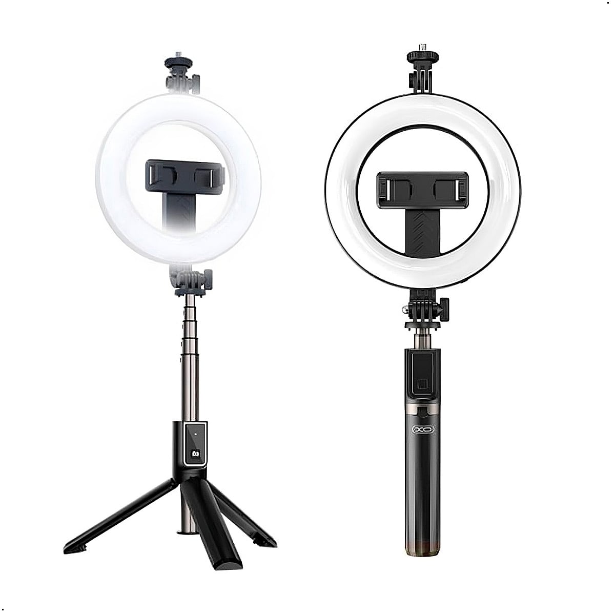 PALO SELFIE XO SS12 TRÍPODE 82CM CONTROL BLUETOOTH ARO LUZ LED - 1