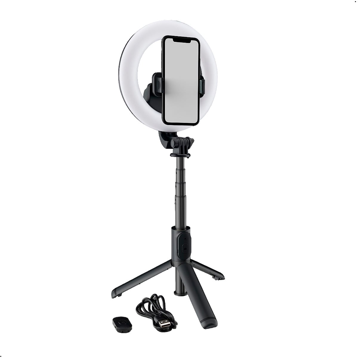 PALO SELFIE XO SS12 TRÍPODE 82CM CONTROL BLUETOOTH ARO LUZ LED - 7