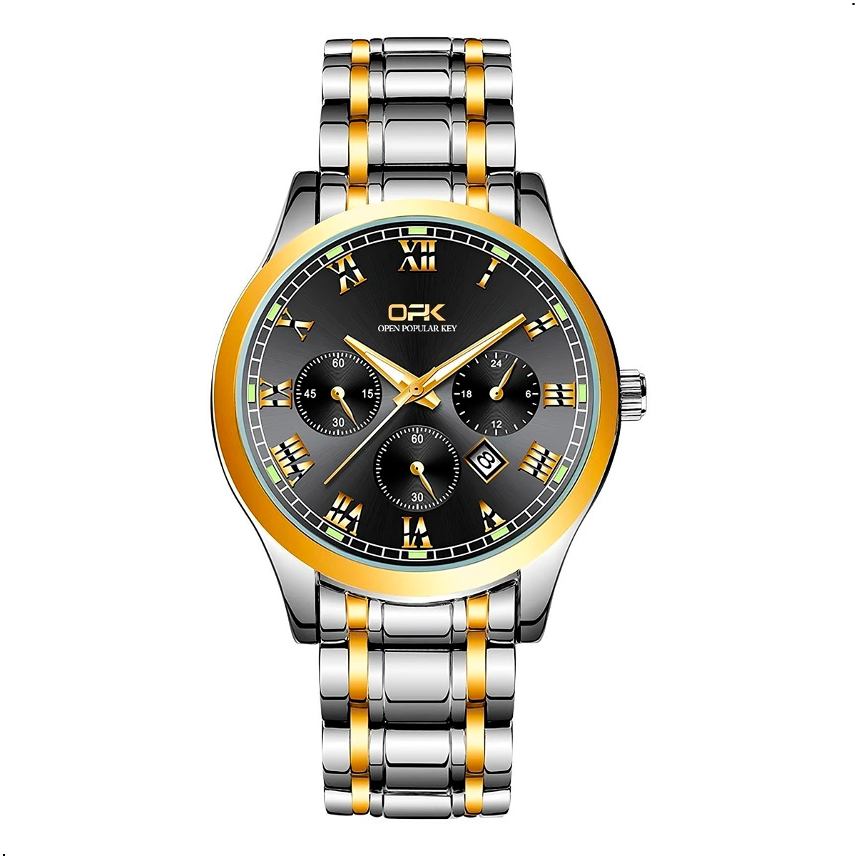 RELOJ PULSERA HOMBRE OPK 8119 ANALOGO EN ACERO INOXIDABLE - 1